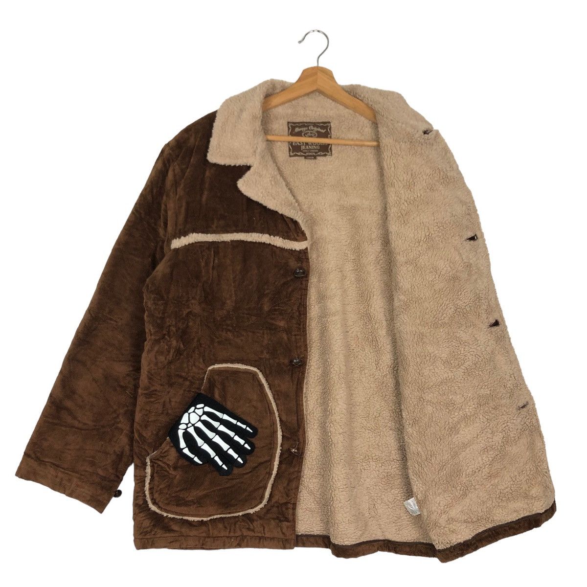 Japanese Brand 🔥90’s RARE EAST WOODS JEANING VELVET JACKET MINK FUR LINING Size US L / EU 52-54 / 3 - 8 Thumbnail