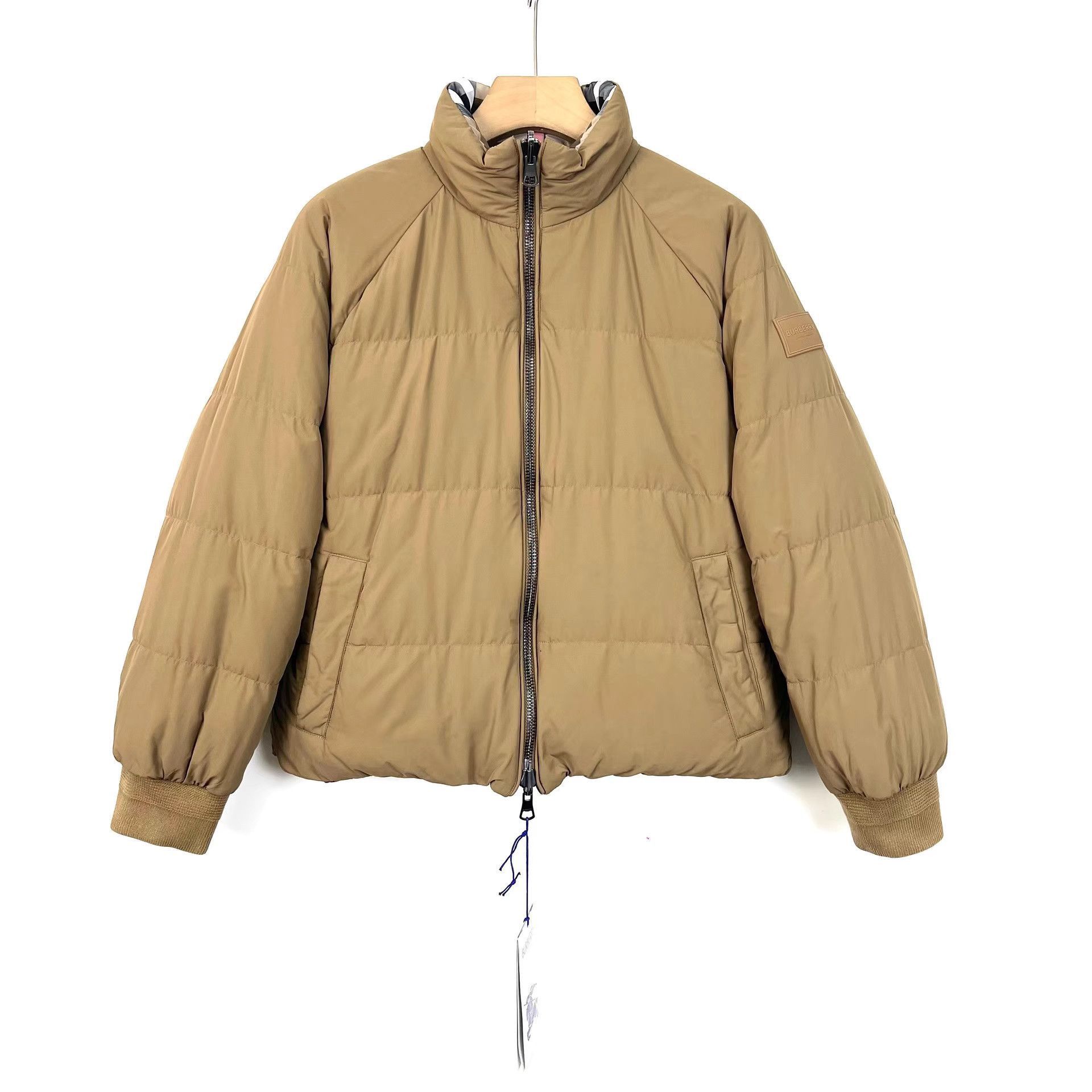 Burberry Brown Puffer Jacket with Zip Closure Size US M / EU 48-50 / 2 - 1 Thumbnail
