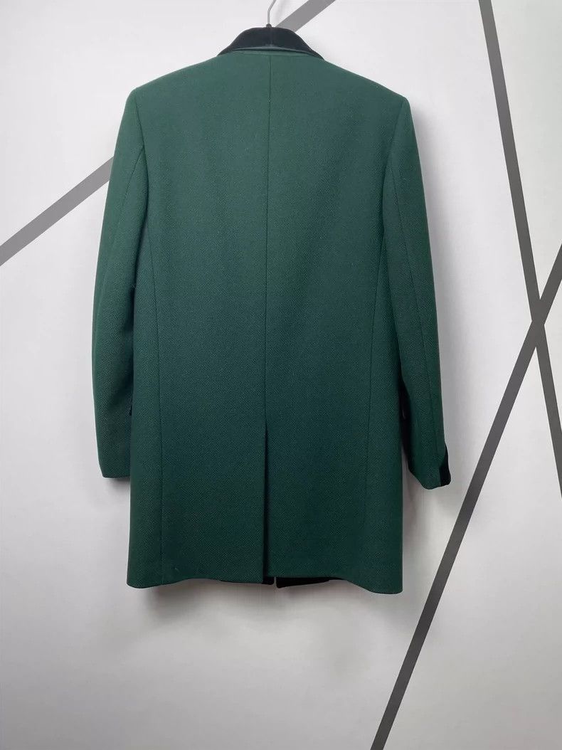 Saint Laurent Paris Saint Laurent Paris Black velvet melon collar wool coat-250 Size US S / EU 44-46 / 1 - 2 Thumbnail