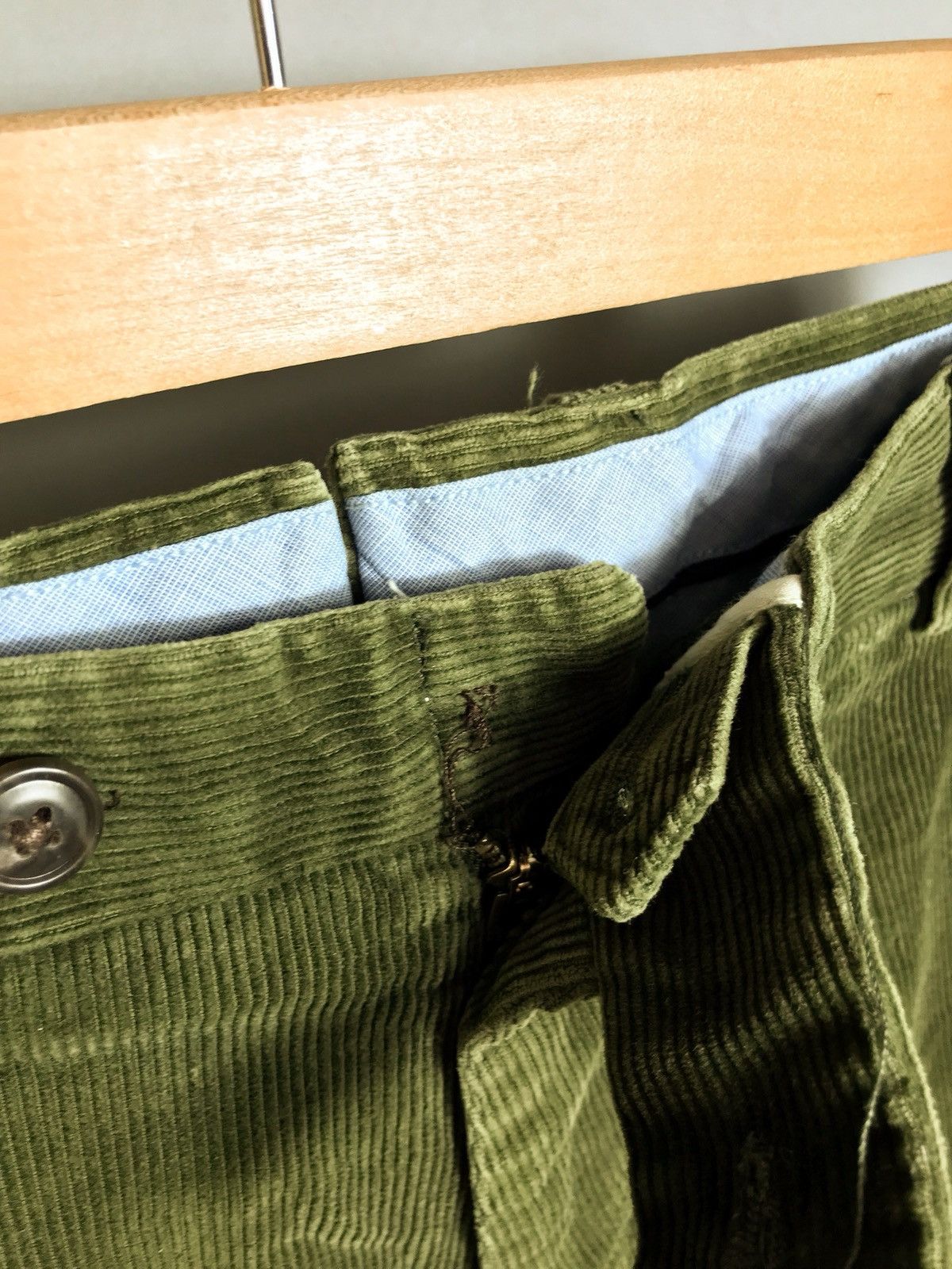 Polo Ralph Lauren RRL Polo Ralph Lauren mens velvet pants green slim fit Size US 34 / EU 50 - 6 Thumbnail