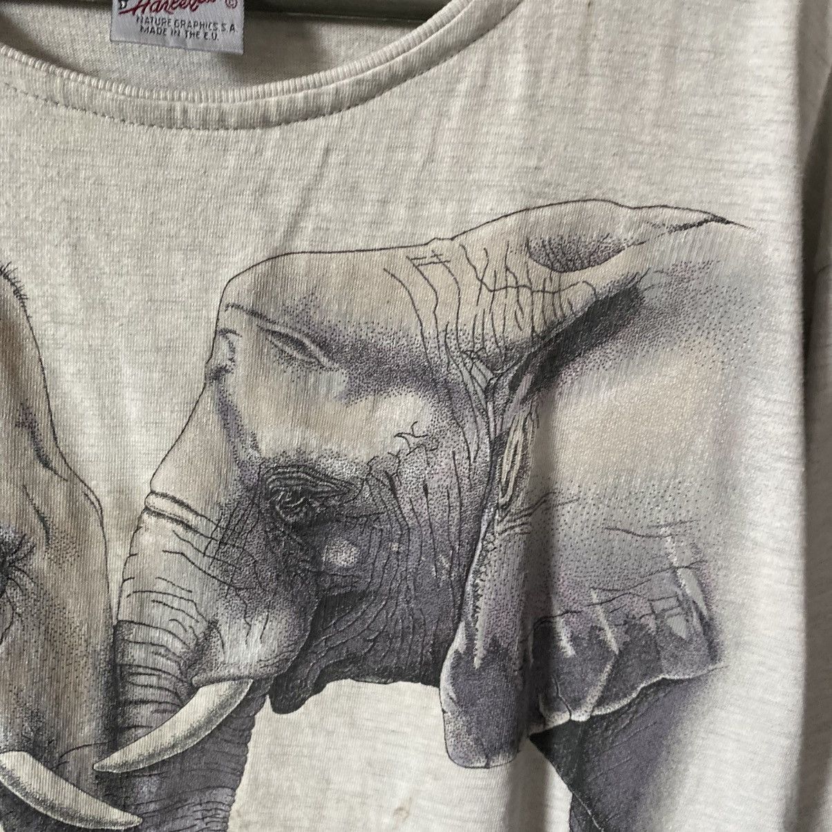 Other Vintage Harlequin Elephant nature 1992 big logo tee size XL Size US XL / EU 56 / 4 - 4 Thumbnail