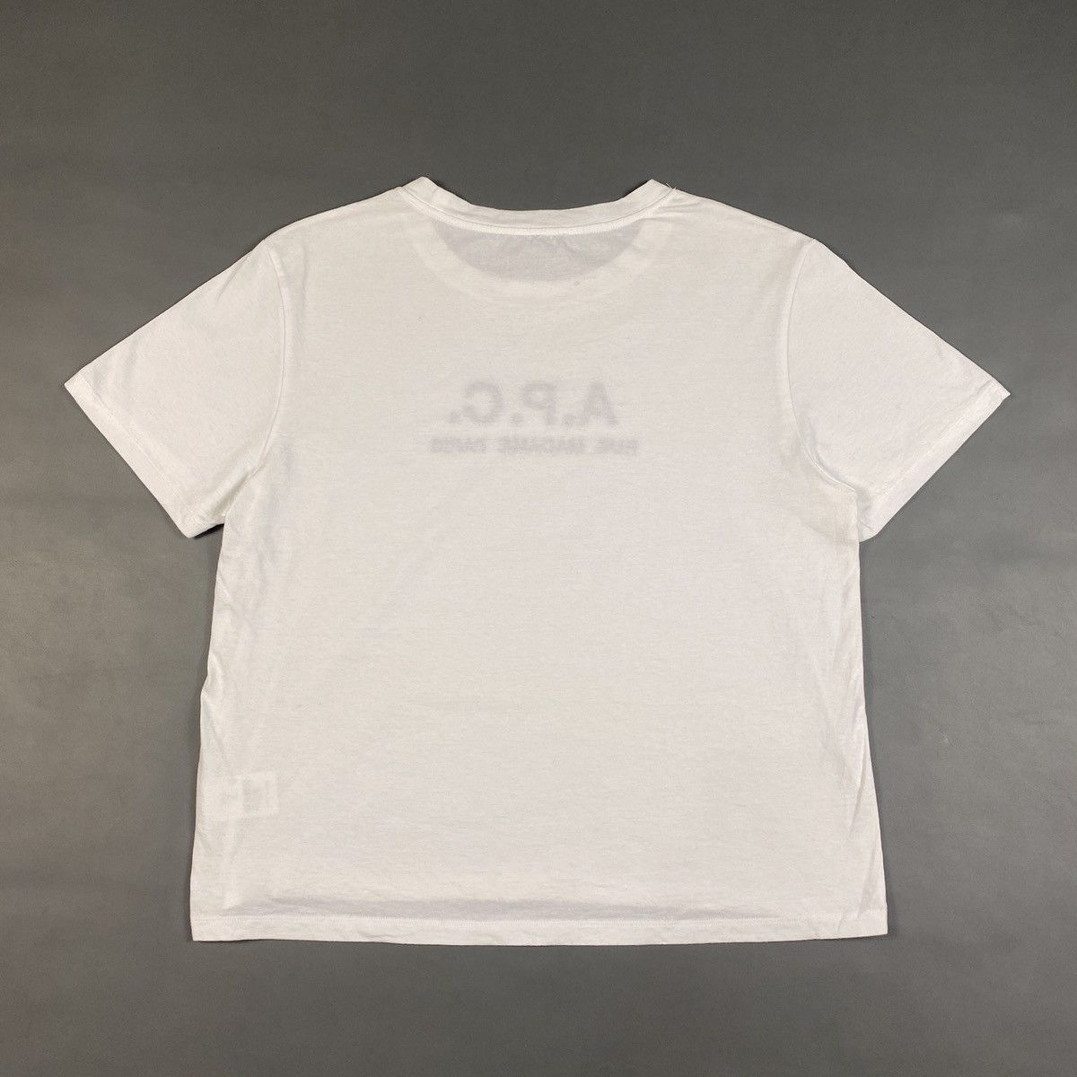 A.P.C. A.P.C Rue Madame Paris Embroidery Spell out Tee Size L / US 10 / IT 46 - 6 Thumbnail