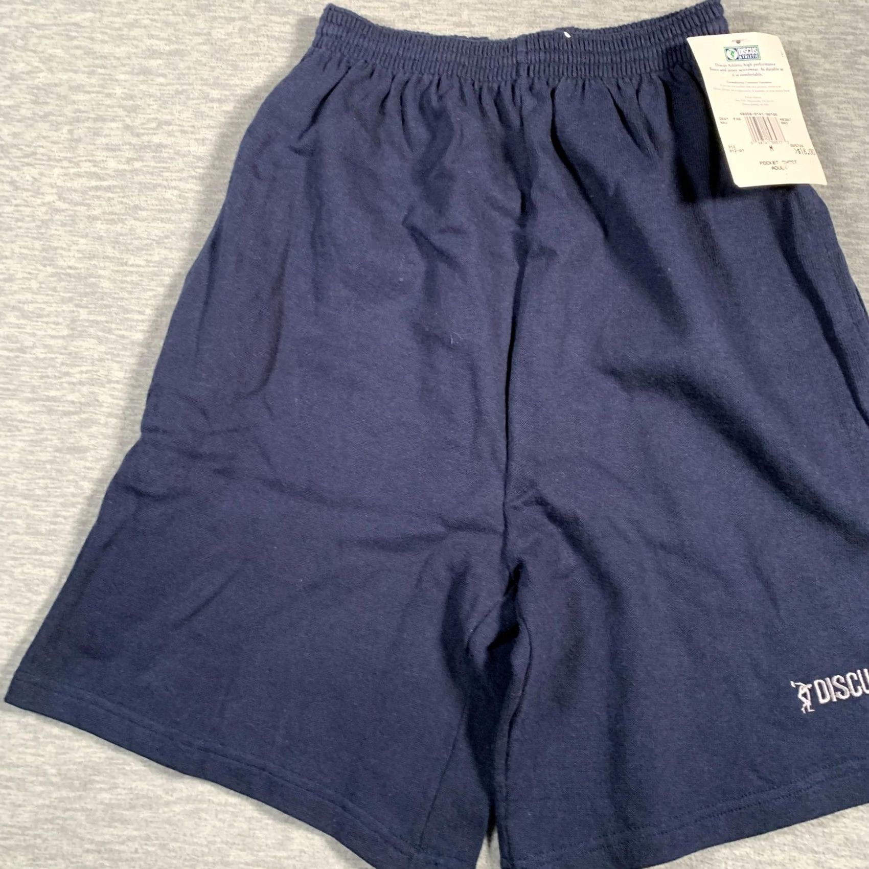 Vintage Discus Athletic Jersey Pocket Short Mens Medium Navy Elastic Waist NWT Size US M / EU 48-50 / 2 - 3 Thumbnail