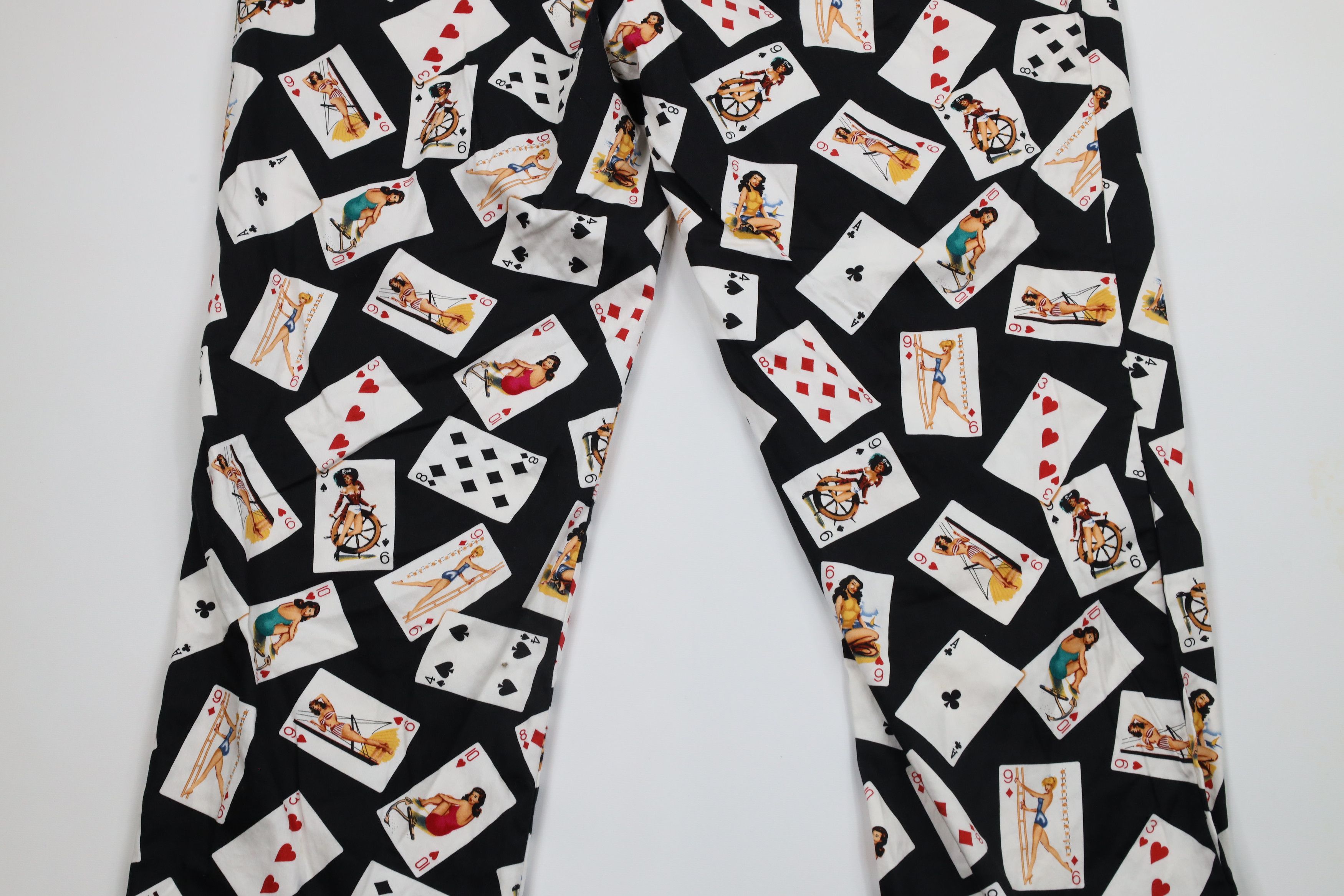 Vintage Loudmouth Golf Pinup Girl Card Poker Golfing Chino Pants Size US 42 / EU 58 - 13 Thumbnail