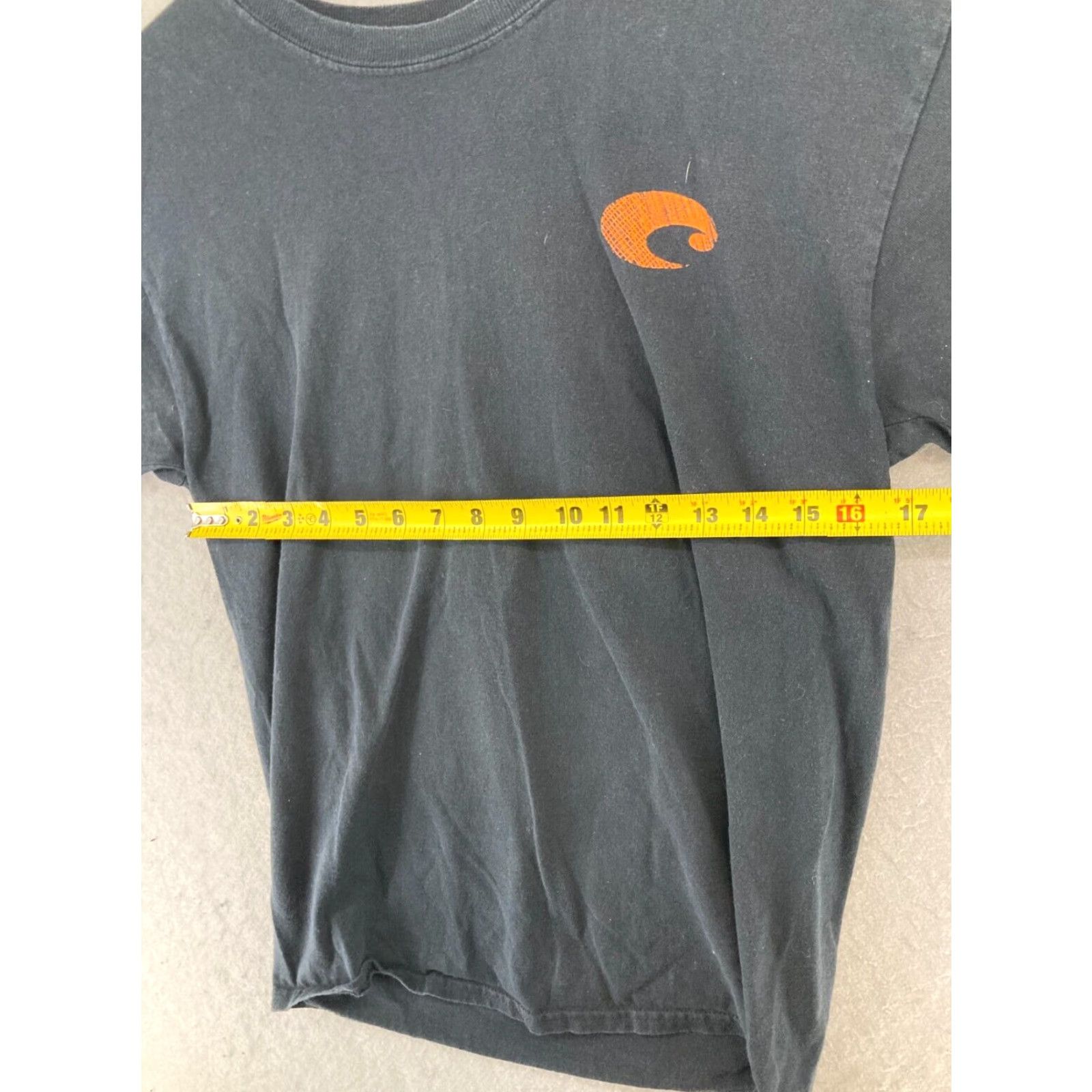 Costa Del Mar Costa Del Mar Men's Graphic Print T-Shirt Medium Black Outdoor Regular Fit Size US M / EU 48-50 / 2 - 2 Thumbnail
