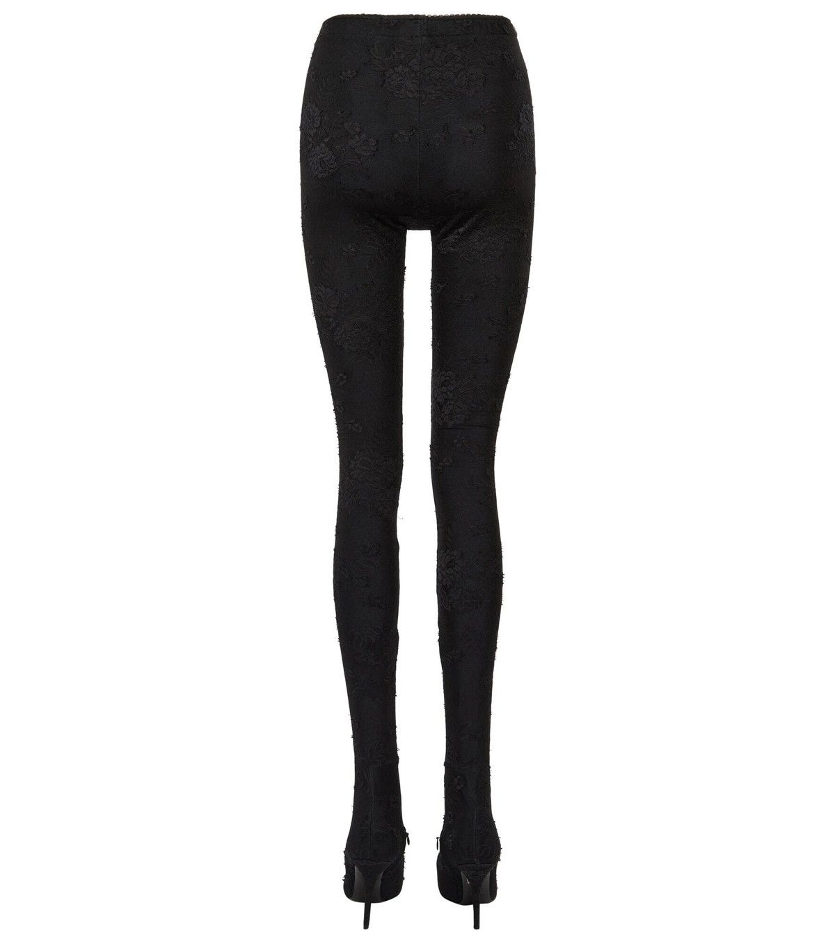 Balenciaga o1bcso1str0325 Lace Pantaleggings in Black Size 27" / US 4 / IT 40 - 2 Thumbnail
