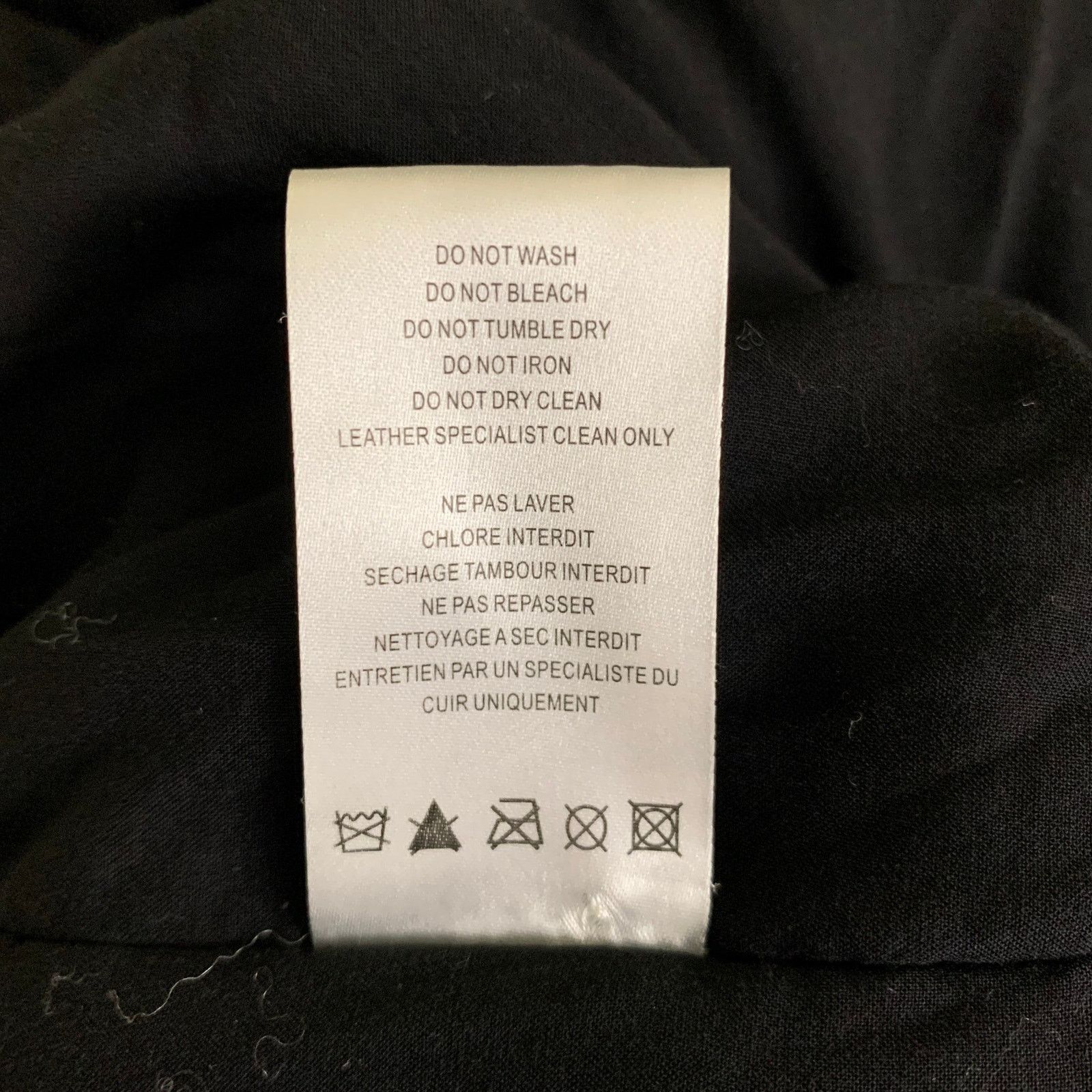 Iro IRO Size M Black Leather Shearing Lapel Motorcycle Jacket Size US M / EU 48-50 / 2 - 9 Thumbnail