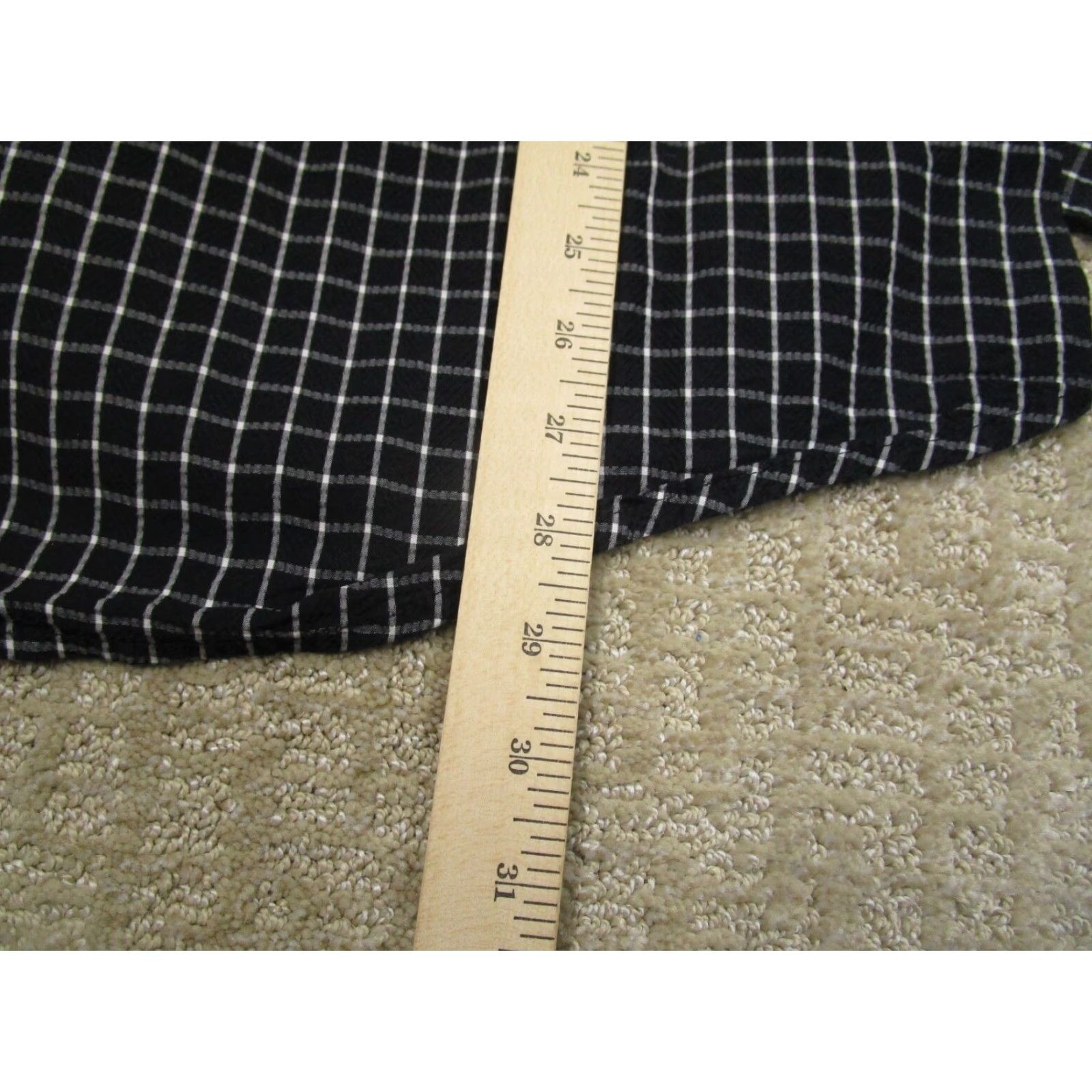 Wrangler Wrangler George Strait Shirt Men Medium Black Check Embroidered Logo Button-Up Size US M / EU 48-50 / 2 - 6 Thumbnail