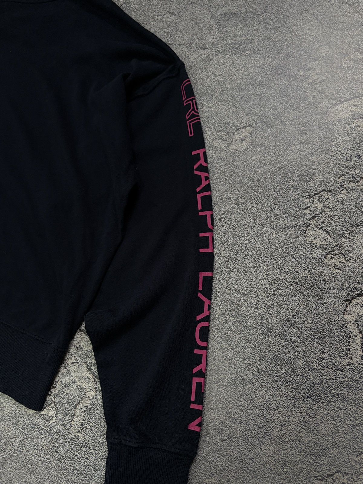 Lauren Ralph Lauren LRL Ralph Lauren Navy Cropped Hoodie Neon Pink Logo M Size M / US 6-8 / IT 42-44 - 10 Thumbnail