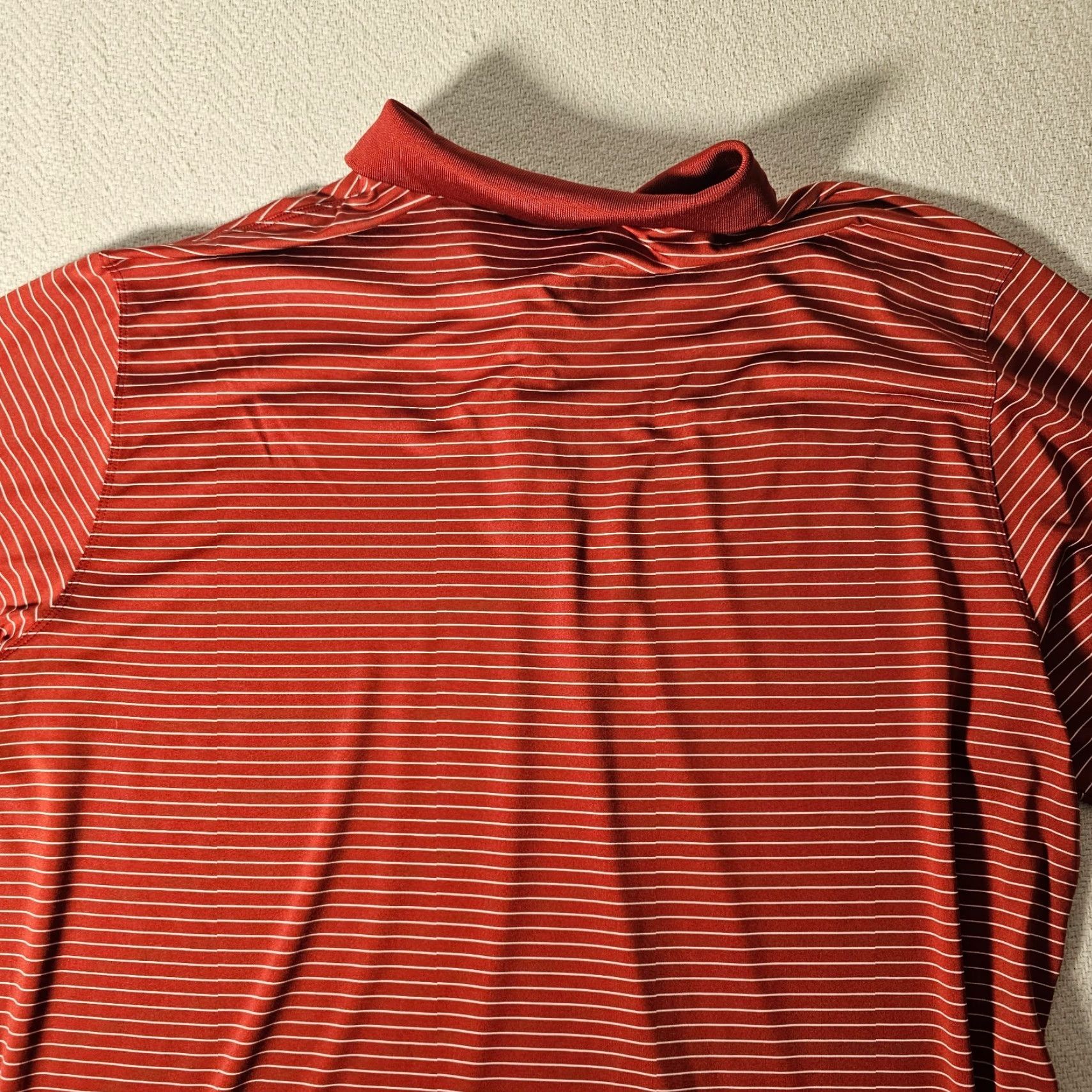 Nike Nike Polo Shirt Mens 2XL Red Stripe Lightweight Dri-Fit Golf Casual Oklahoma Size US XXL / EU 58 / 5 - 7 Thumbnail