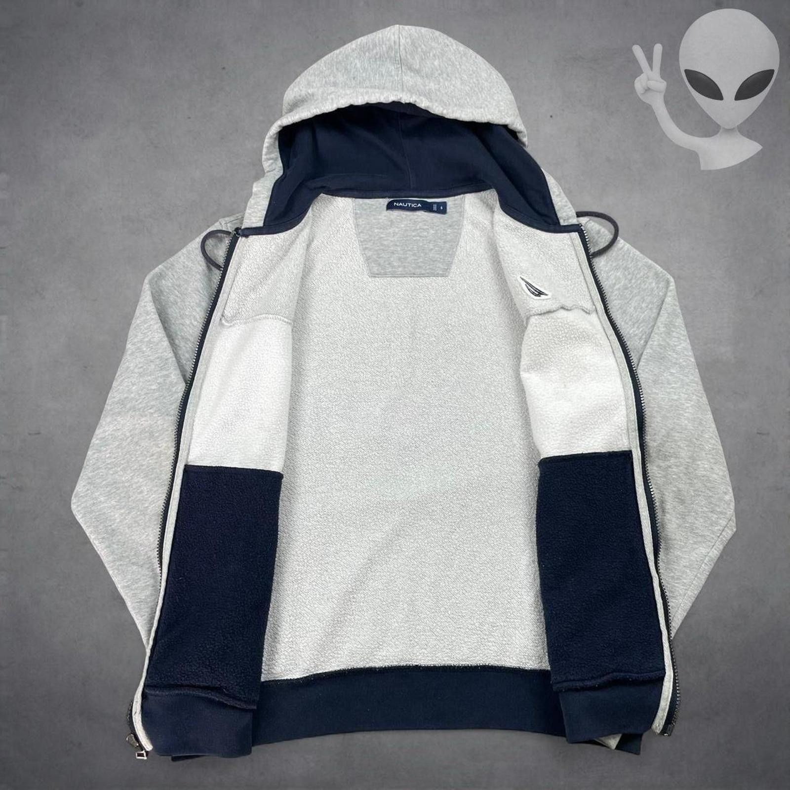 Nautica Nautica Gray Navy Colorblock Full Zip Hoodie Small Size US S / EU 44-46 / 1 - 3 Thumbnail