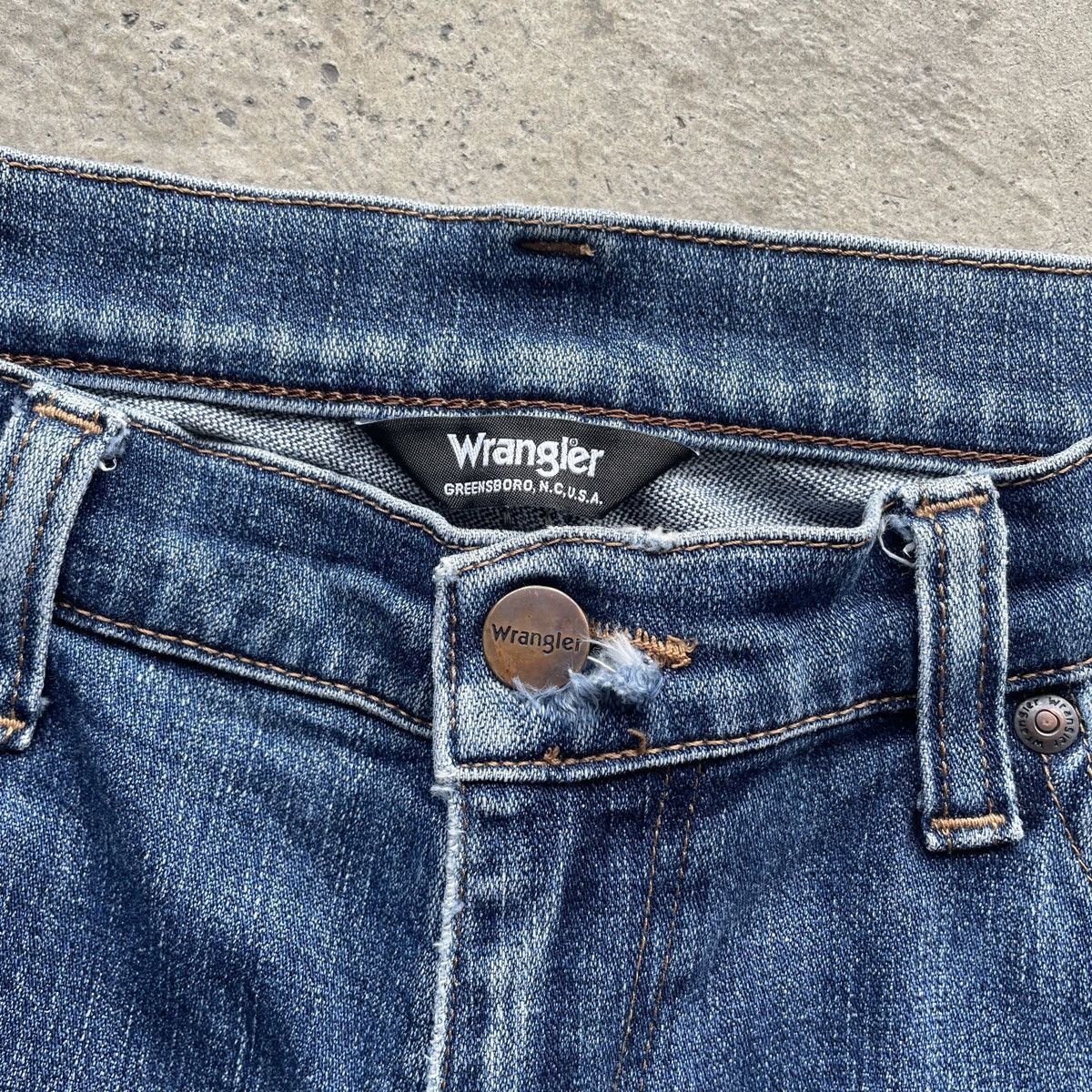 Wrangler W31x29.5 Vintage Wrangler Faded Jeans Denim Pants Size US 31 - 6 Thumbnail