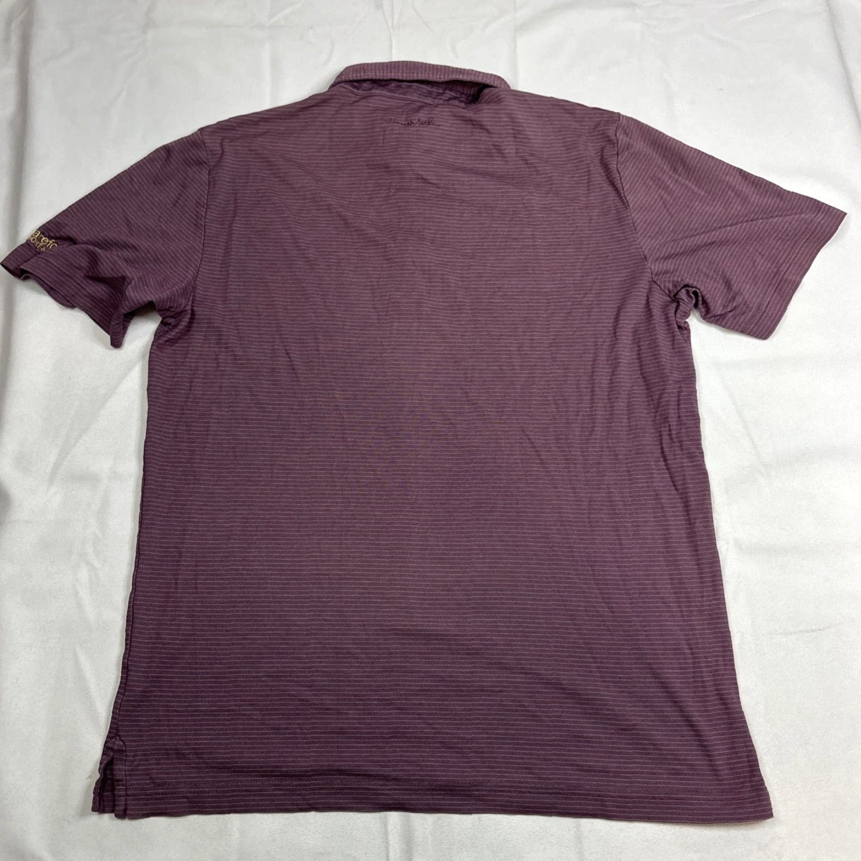 TravisMathew Travis Mathew Men’s Golf Polo Shirt M Short Sleeve Purple Barefoot Golf Size US M / EU 48-50 / 2 - 6 Thumbnail