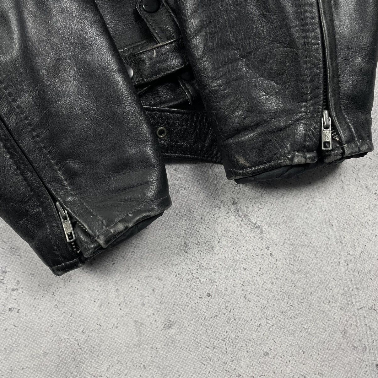 Other Vintage 90s Biker - Moto USA Leather Jacket Size US S / EU 44-46 / 1 - 8 Thumbnail