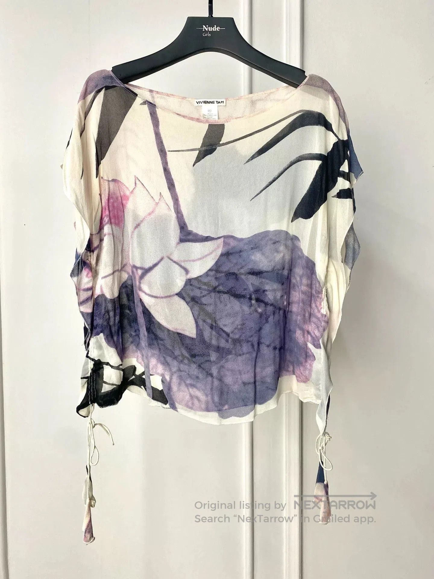Vivienne Tam Vivienne Tam Floral Silk Top. Size XL / US 12-14 / IT 48-50 - 1 Thumbnail