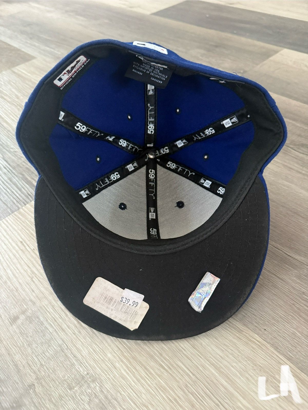 MLB × New Era × Vintage New Era 59FIFTY Los Angeles Dodgers Fitted Hat MLB Cap LA Size 34 - 6 Thumbnail