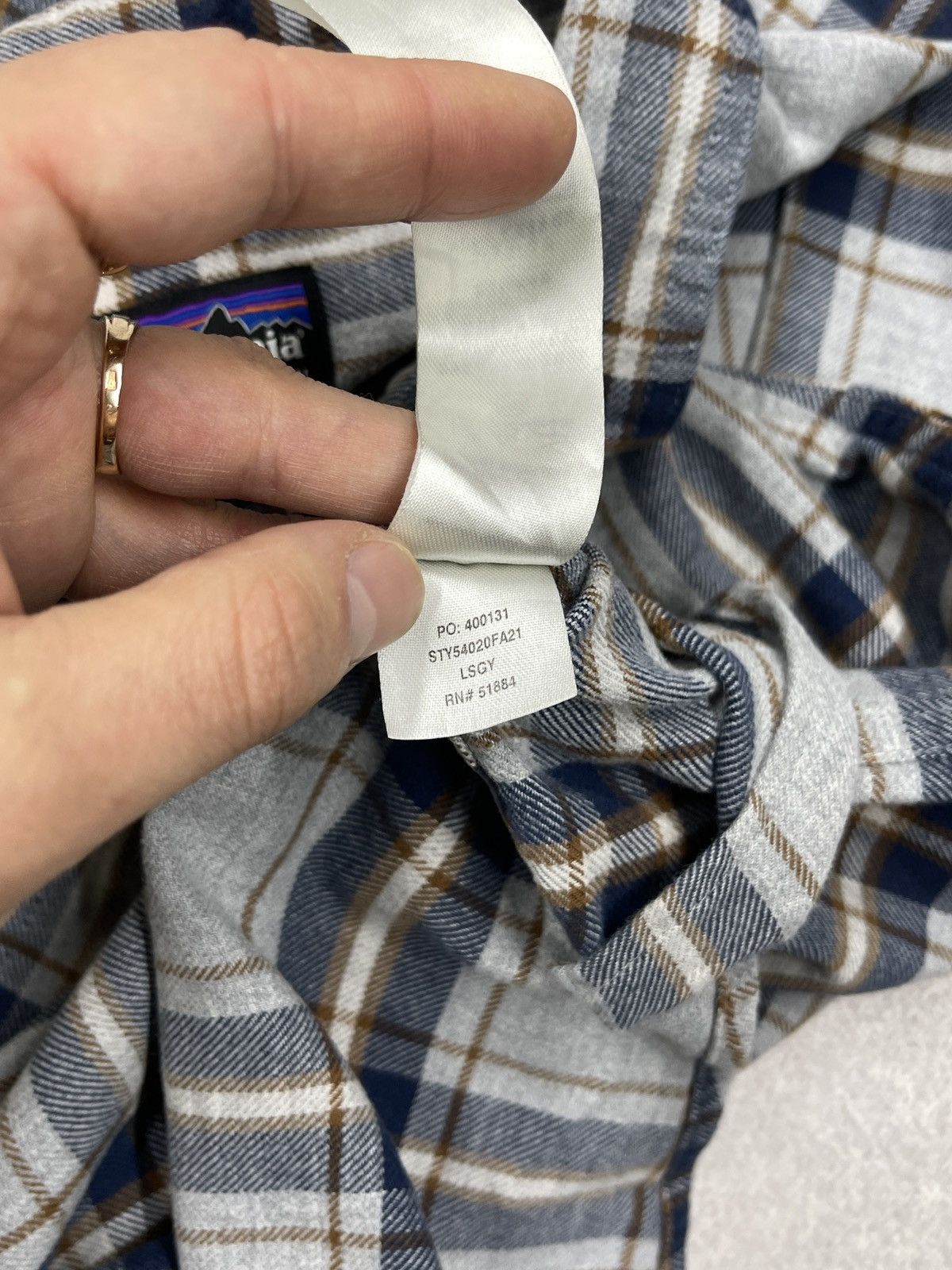 Patagonia Mens Patagonia Fjord Flannel Checked Shirt Outdoor Size XL Size US XL / EU 56 / 4 - 7 Thumbnail