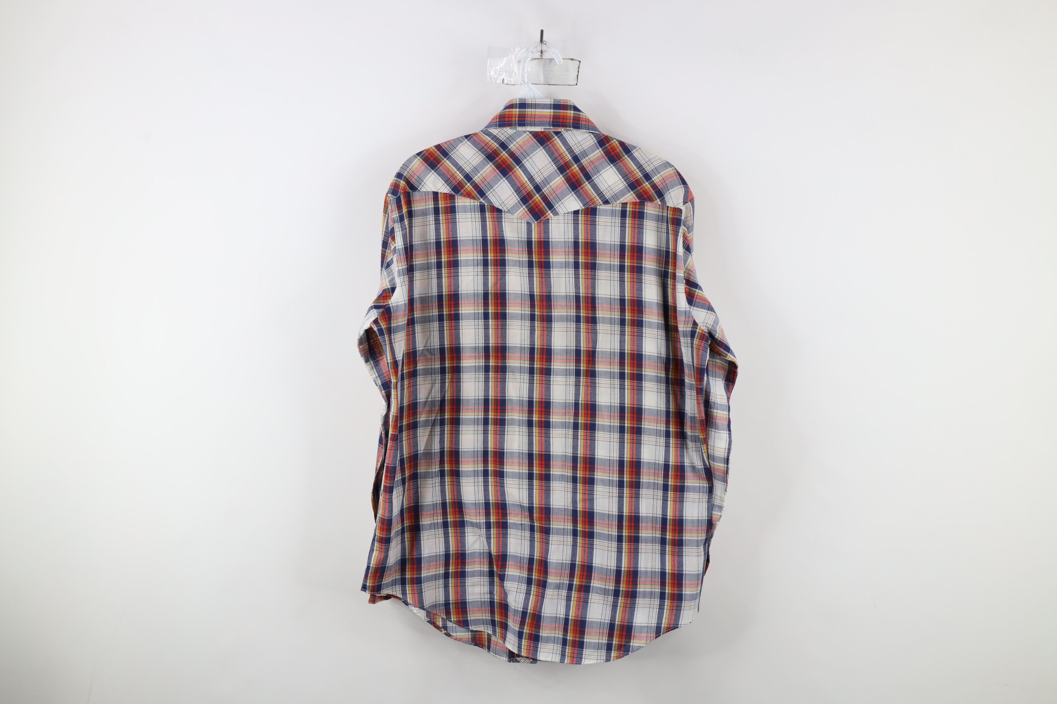 Vintage Vintage 70s Rockabilly Plaid Western Snap Button Shirt Size US M / EU 48-50 / 2 - 10 Thumbnail