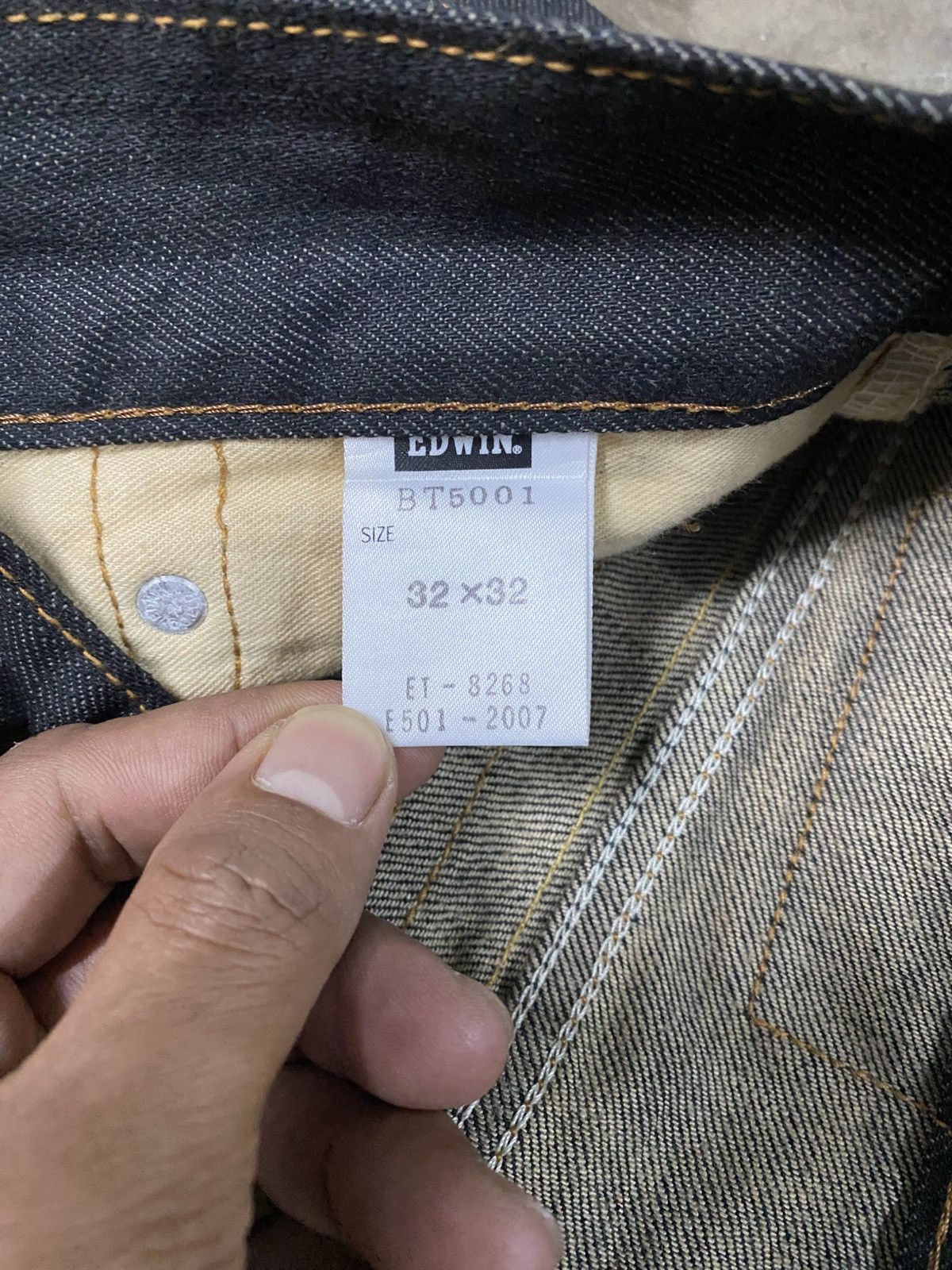 Edwin × Japanese Brand Flare Jeans Edwin BT5001 32x32 Black Gold Like New p179 Size US 34 / EU 50 - 8 Thumbnail