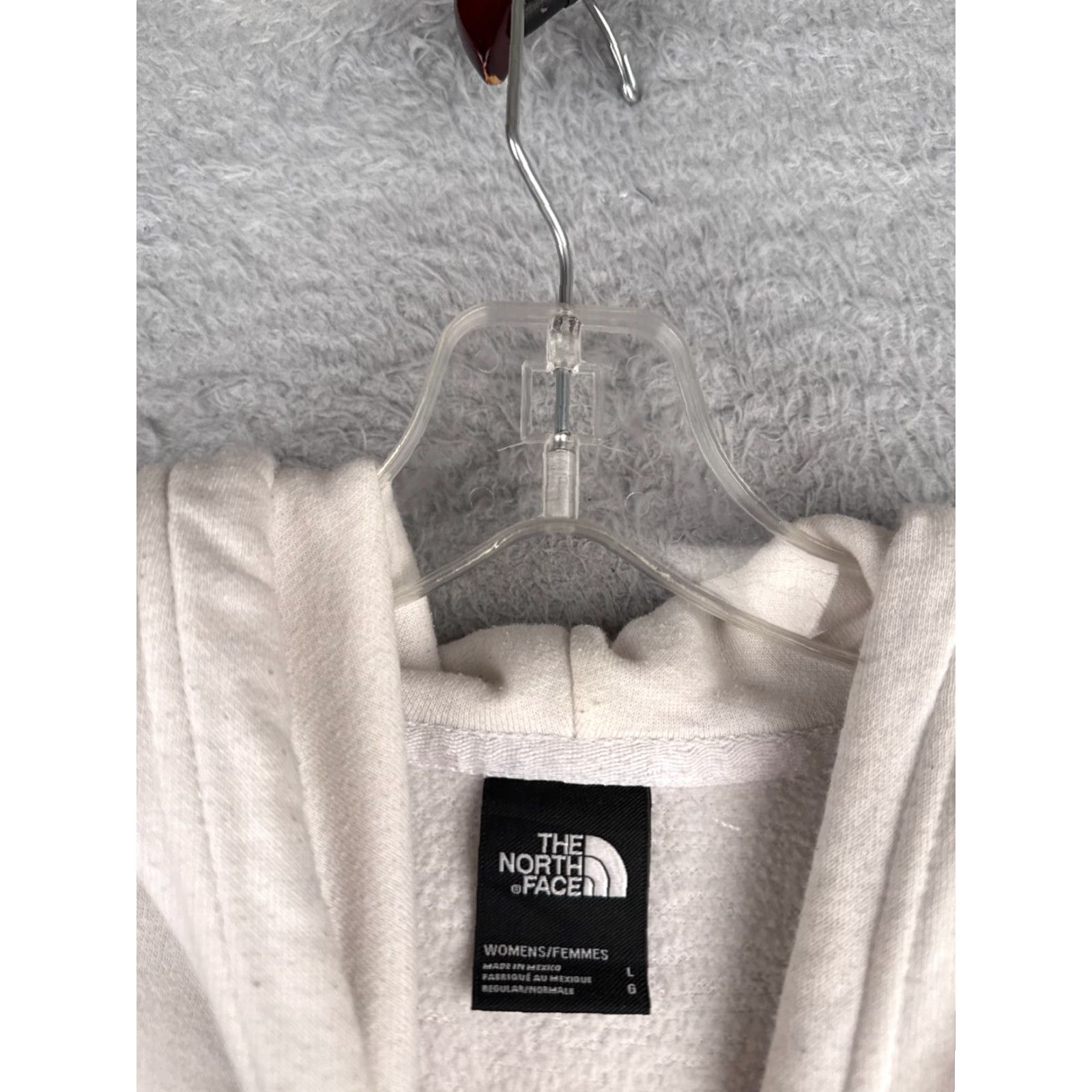 The North Face The North Face Hoodie Womens Large White Pullover Activewear Cotton Blend Size L / US 10 / IT 46 - 7 Thumbnail