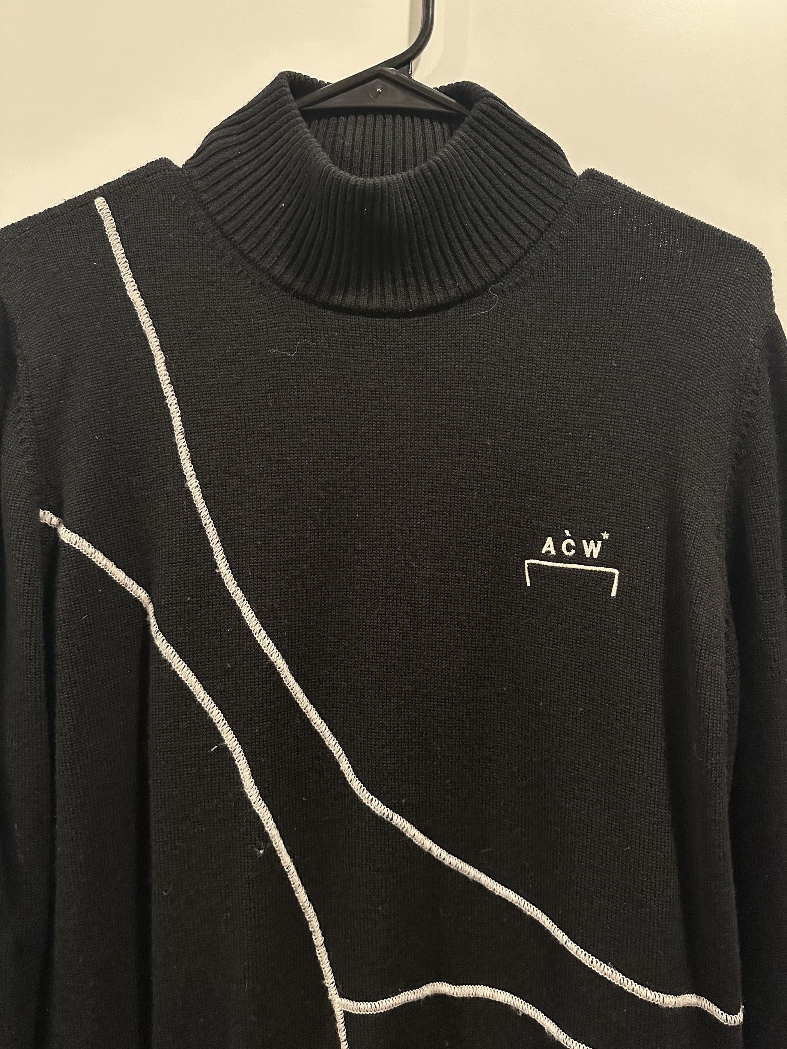 A-COLD-WALL* A-Cold-Wall Women Black High-neck Wool Sweater Size S Size S / US 4 / IT 40 - 2 Thumbnail