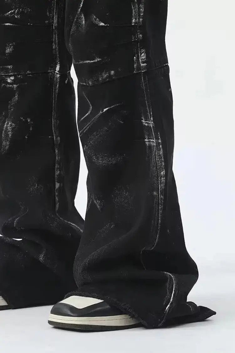 Japanese Brand Design Straight Baggy Printed Jeans Pants y2k Size US 34 / EU 50 - 3 Thumbnail