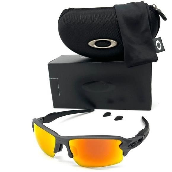Oakley OAKLEY FLAK 2.0 (A) OO9271-43 Steel / Prizm Ruby 61mm Sungla Size ONE SIZE - 1 Thumbnail
