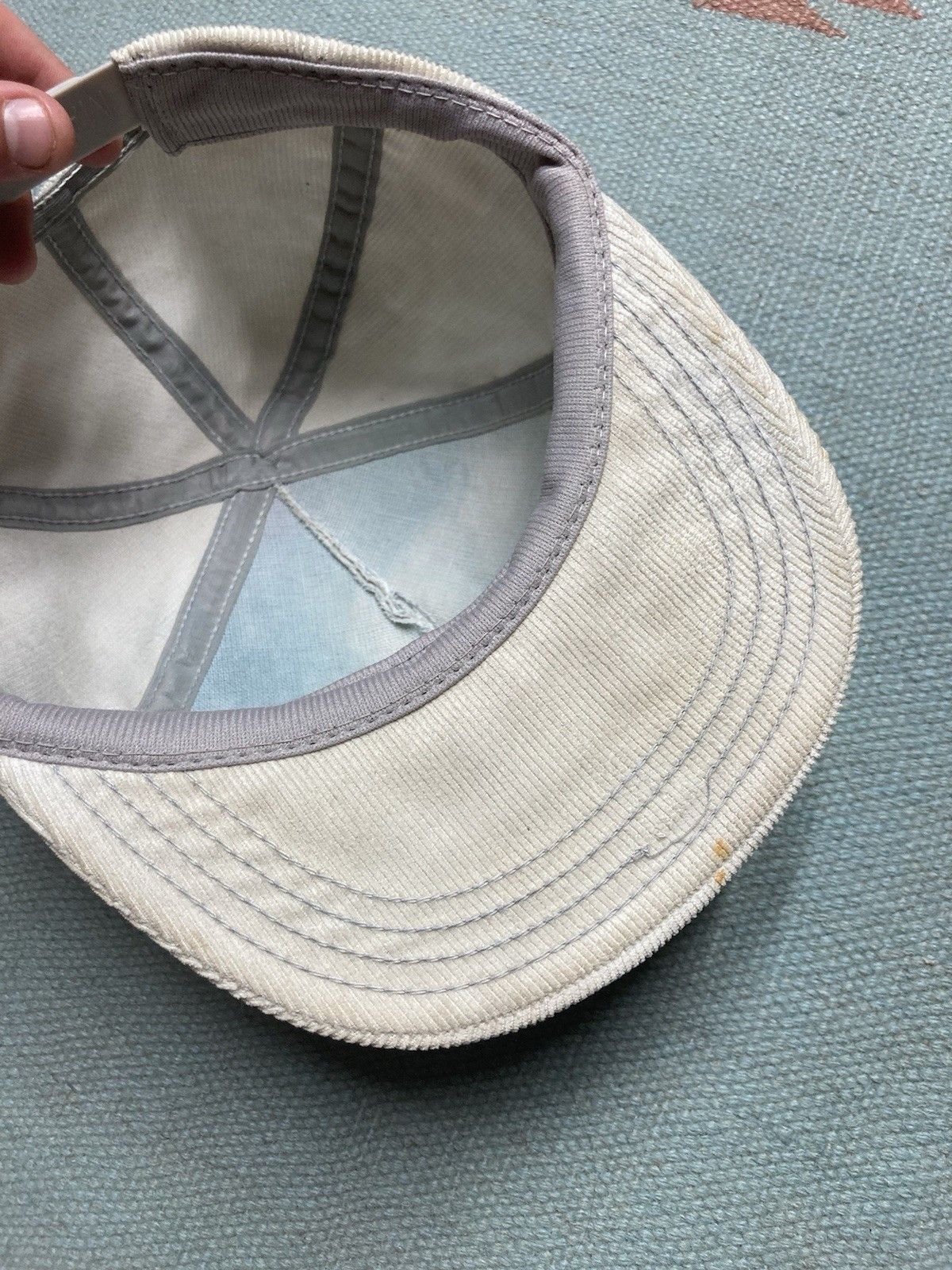 Vintage 90s SnapBack hat corduroy Berger company Con Agra made USA Size ONE SIZE - 8 Thumbnail