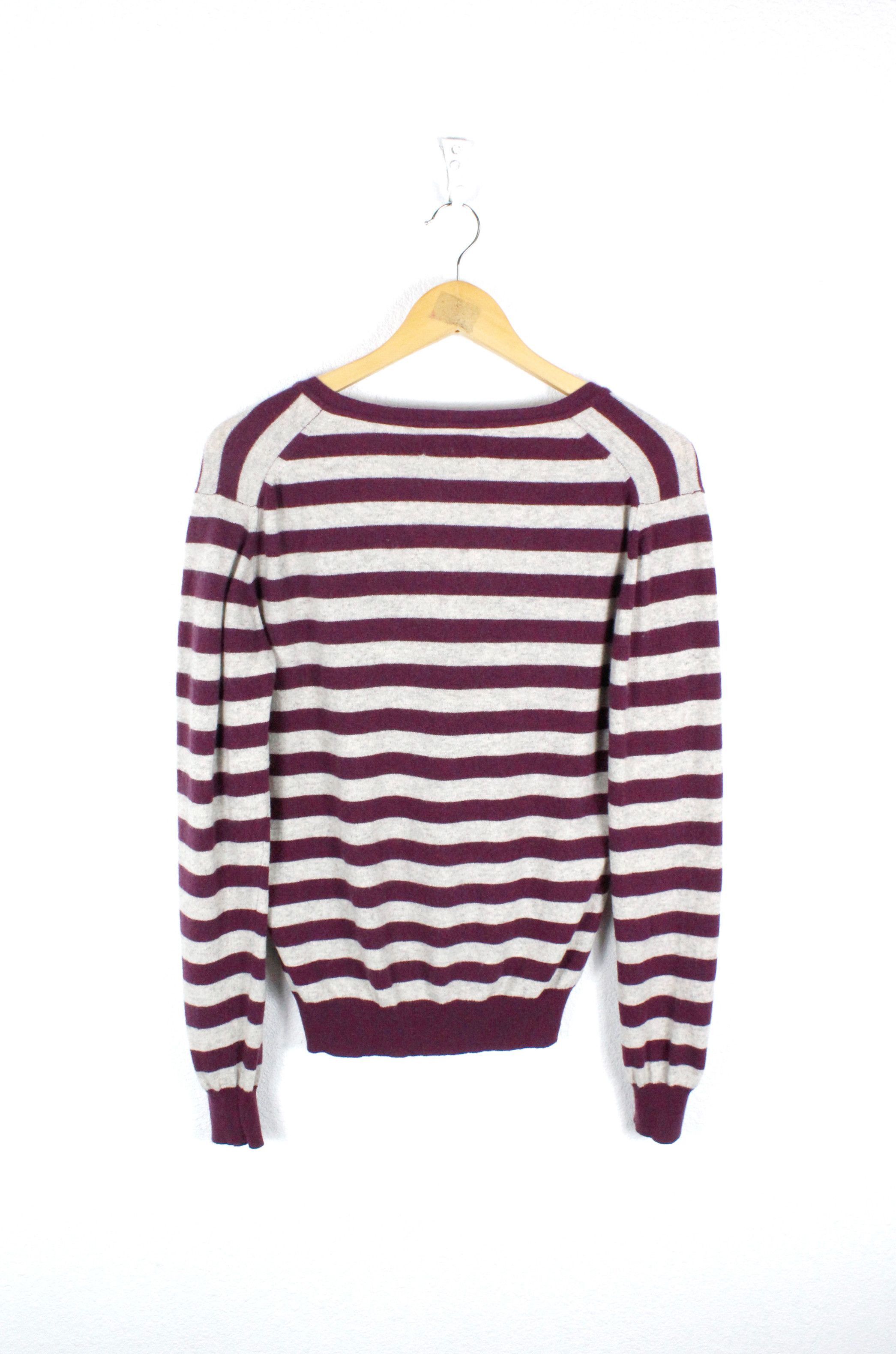 Burberry Burberry Knight Logo Striped Cardigan Sweater Size M / US 6-8 / IT 42-44 - 4 Thumbnail