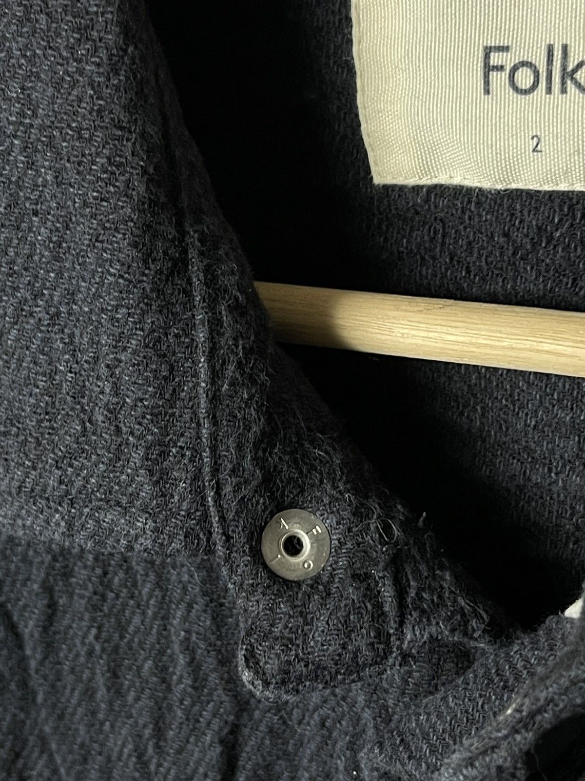 Folk Folk Assembly In Navy Texture Overshirt Jacket Men’s Size 2 Size US M / EU 48-50 / 2 - 19 Thumbnail