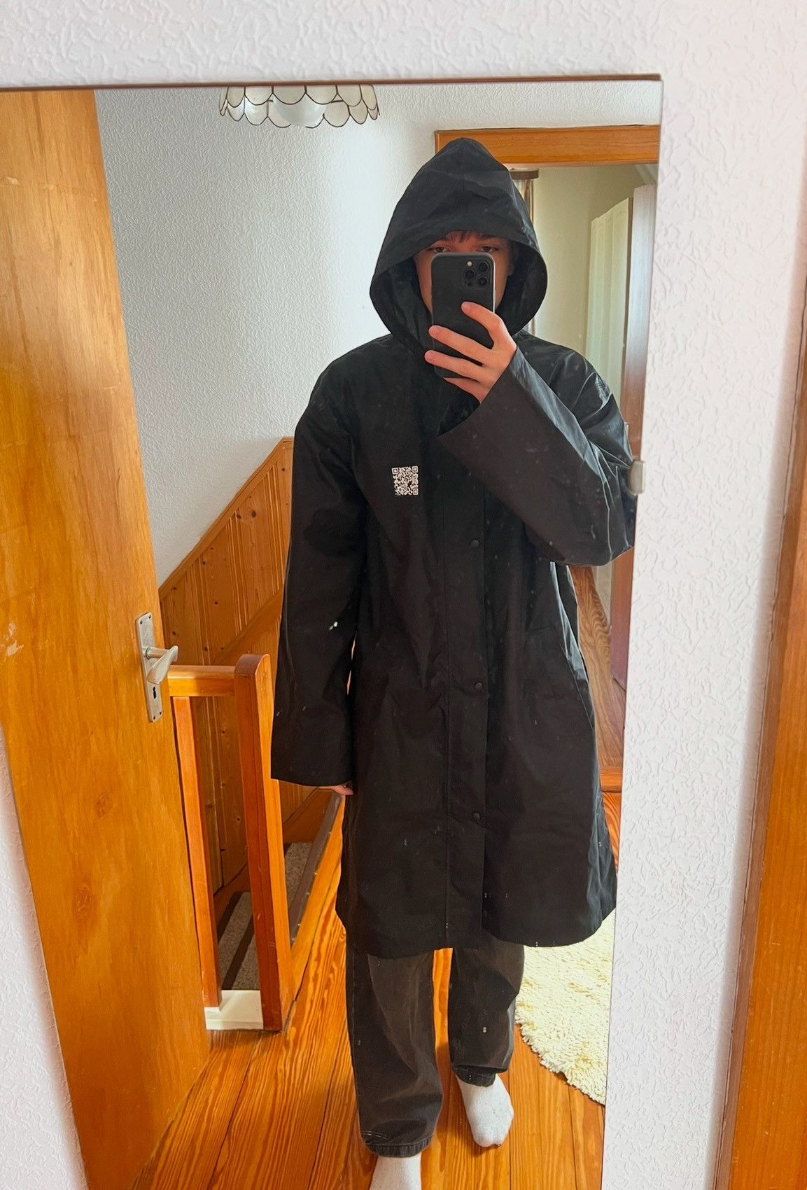 Vetements Vetements Black QR Printed Jacket Garderobe Ete 2019 Size US L / EU 52-54 / 3 - 9 Thumbnail
