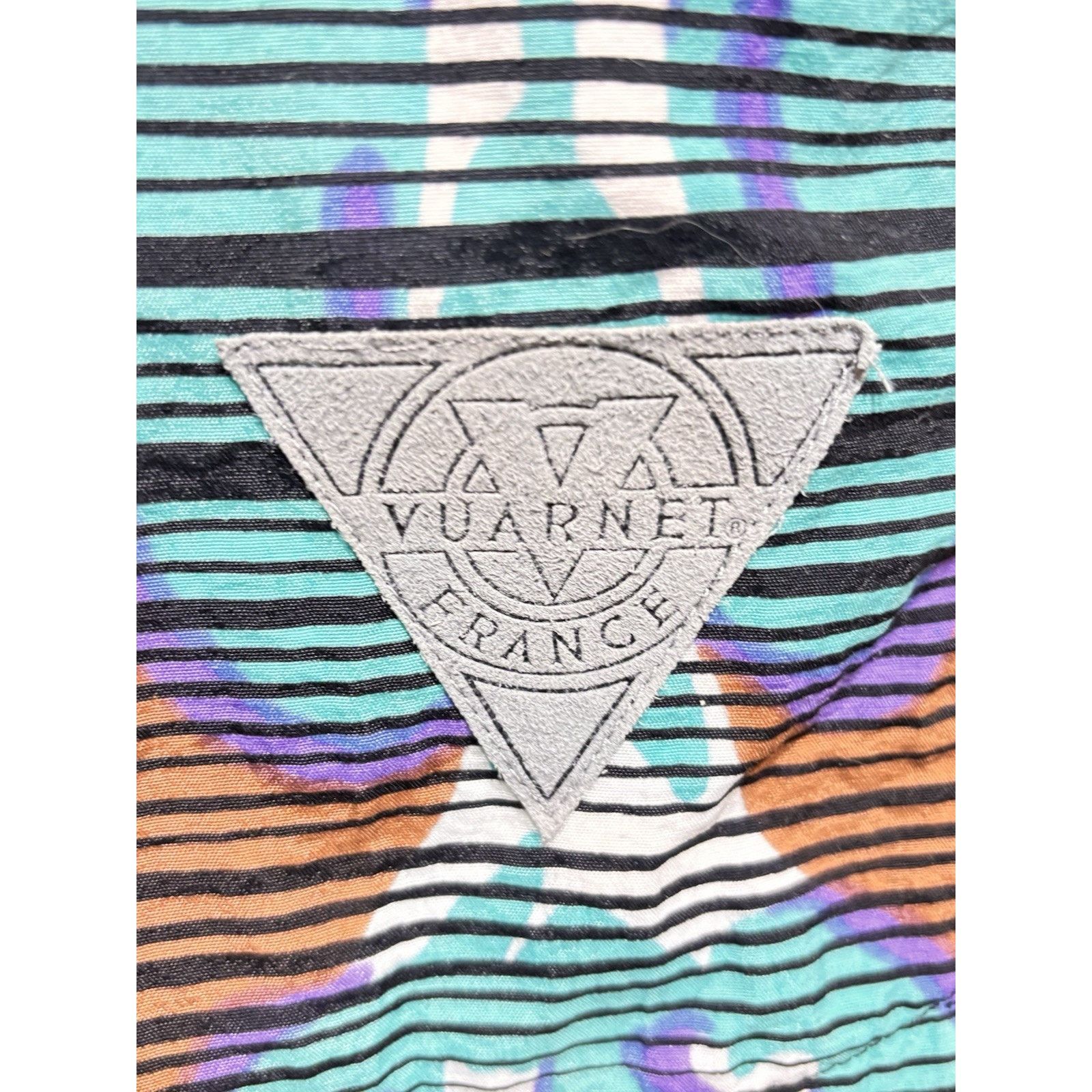 Vuarnet Vintage Vaurnet France Swim Trunks Shorts 1980s Pattern L Size US 34 / EU 50 - 2 Thumbnail