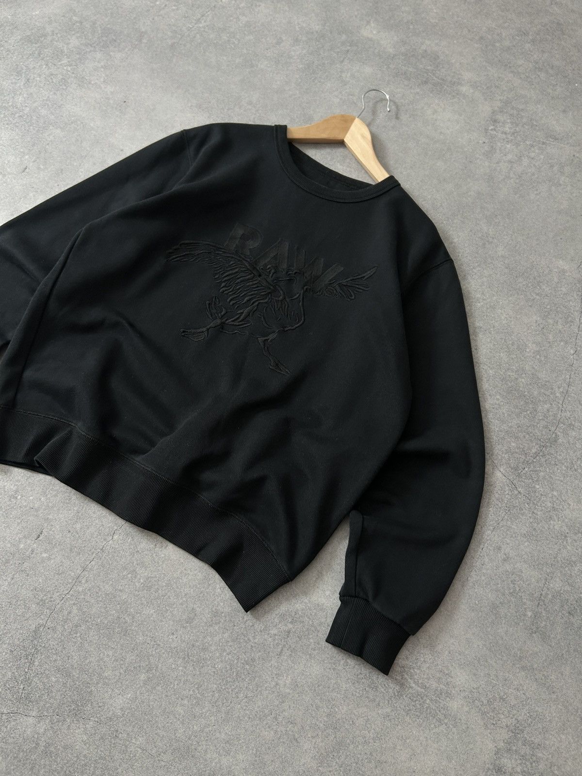 G-Star G-Star Raw Big logo duck black sweatshirt mens Size US L / EU 52-54 / 3 - 2 Thumbnail