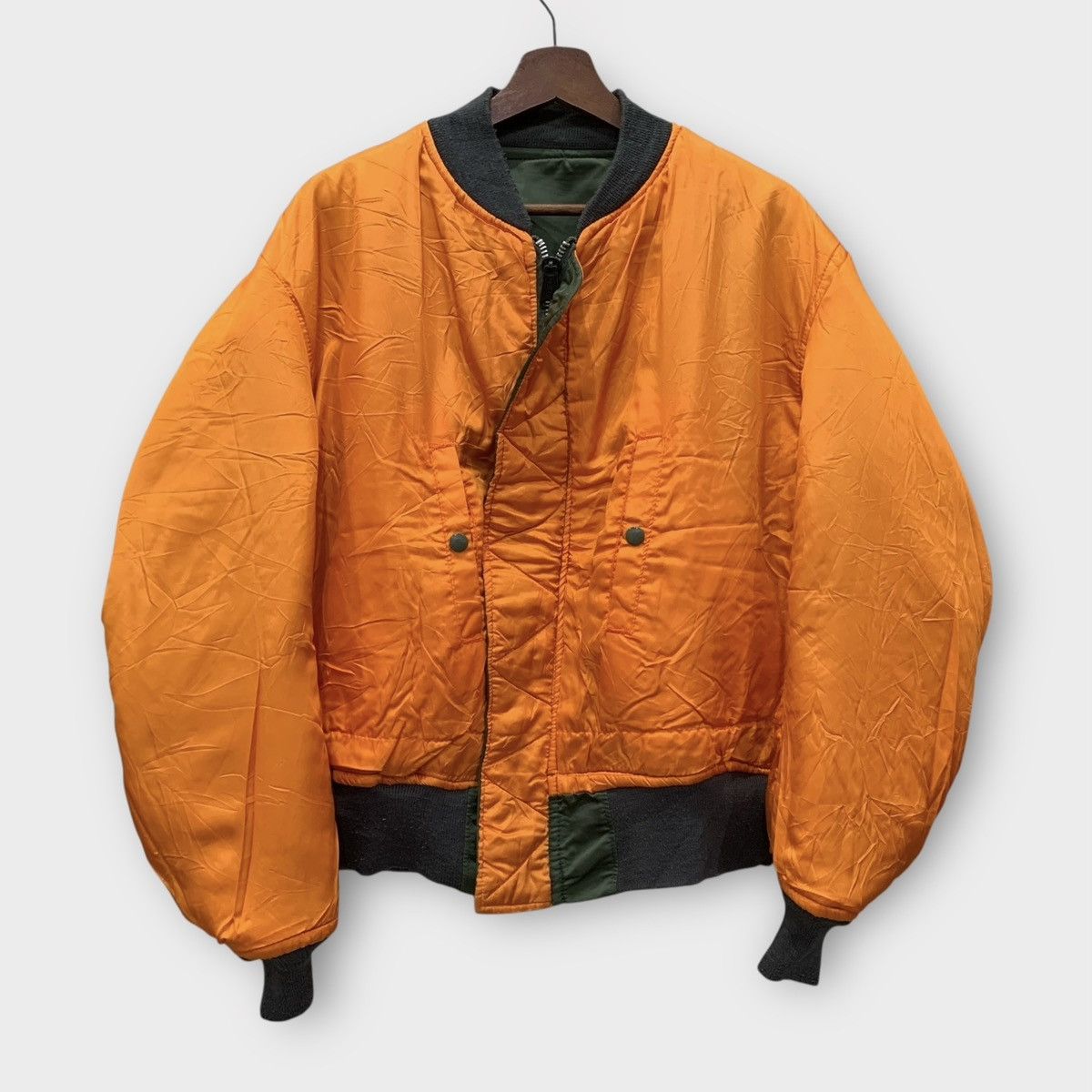 Avirex VINTAGE 90s USAF MA 1 FLIGHT BOMBER JACKET REVERSIBLE Size US L / EU 52-54 / 3 - 3 Thumbnail
