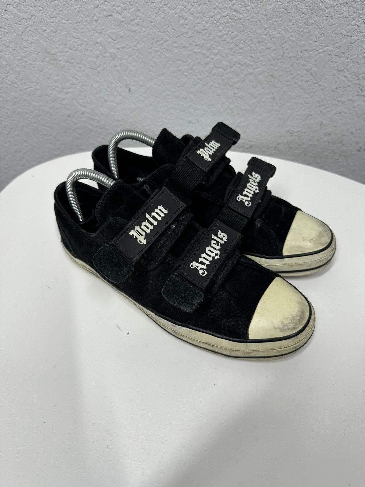 Palm Angels Vintage Palm Angels Vulcanized Low Top Sneakers Big Logo Size US 7.5 / EU 40-41 - 4 Thumbnail