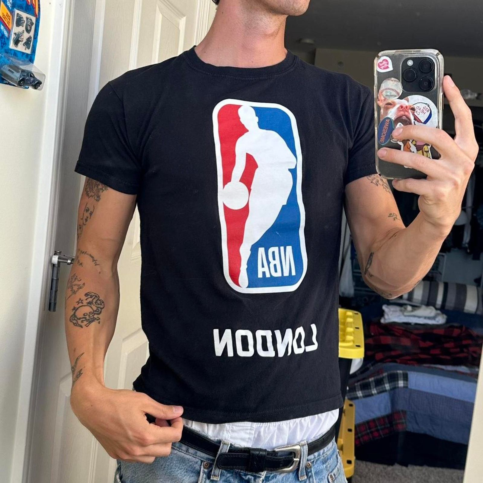 NBA Cool Black NBA London Basketball Graphic Tee Size US S / EU 44-46 / 1 - 1 Thumbnail