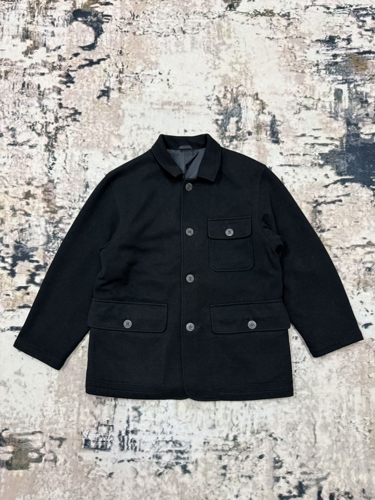 Japanese Brand Aburaysia mode pour homme wool button up jacket Size US M / EU 48-50 / 2 - 3 Thumbnail