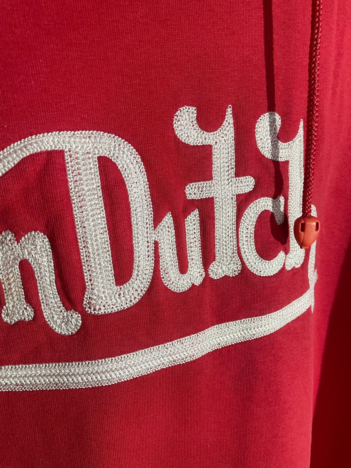 Designer × Von Dutch Von Dutch Red Men Hoodie Embroidery Logo Size XL Streetwear Size US XL / EU 56 / 4 - 4 Thumbnail