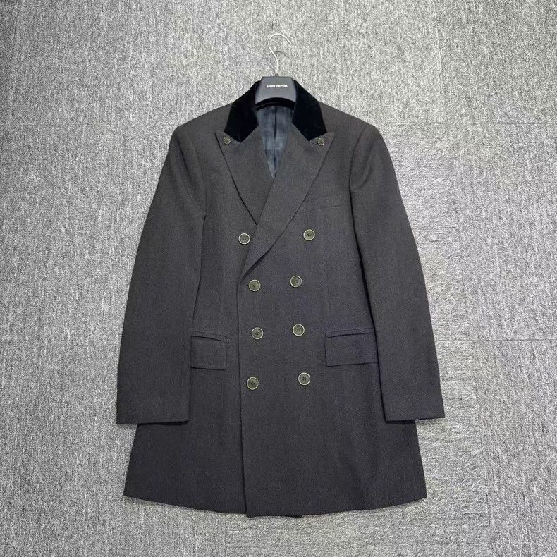 Givenchy Givenchy Size48 Double-breasted Wool Overcoat Size US M / EU 48-50 / 2 - 1 Thumbnail