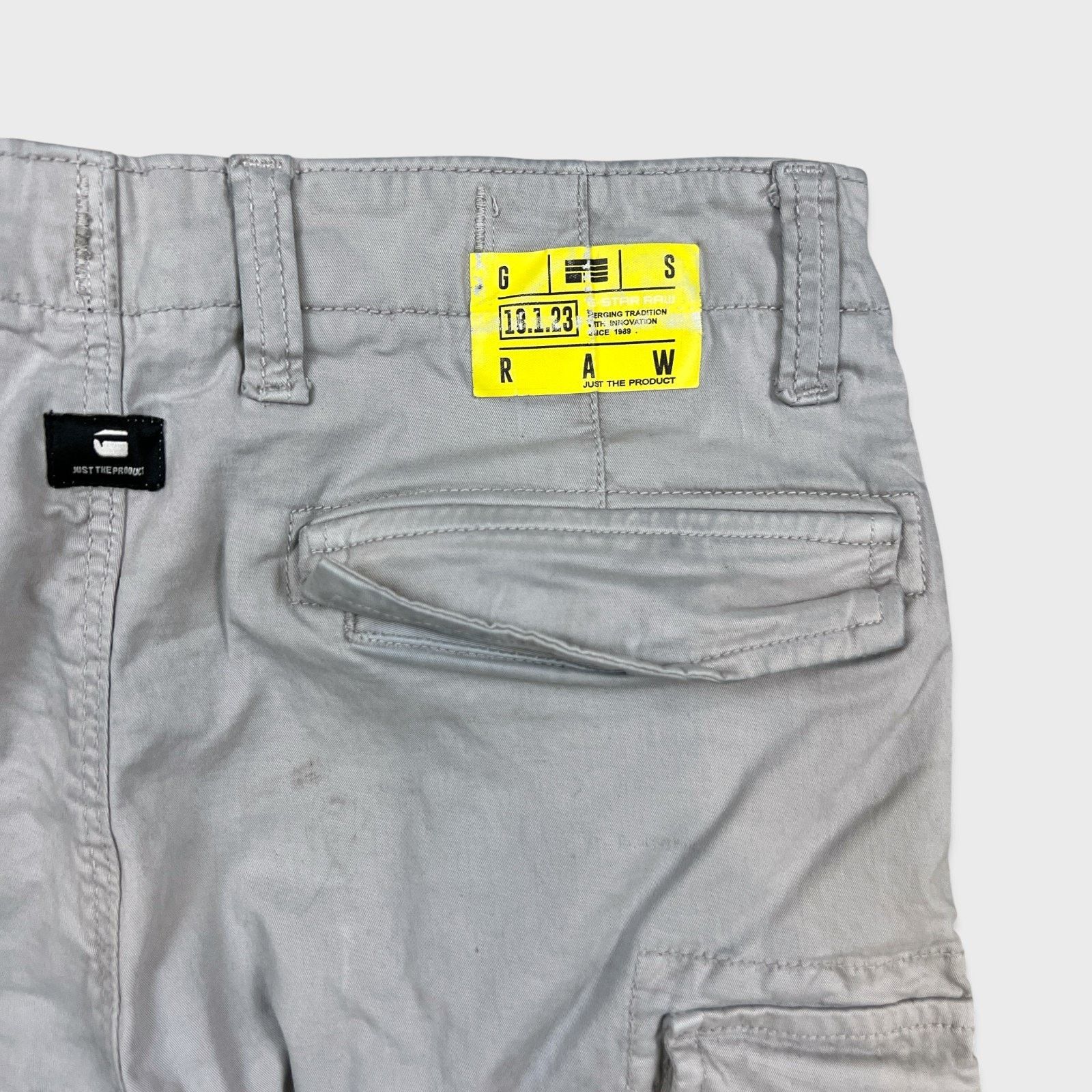 G-Star G Star Raw 3301 Pants 32x27 Straight Utility Cargo Trousers Size US 32 / EU 48 - 7 Thumbnail