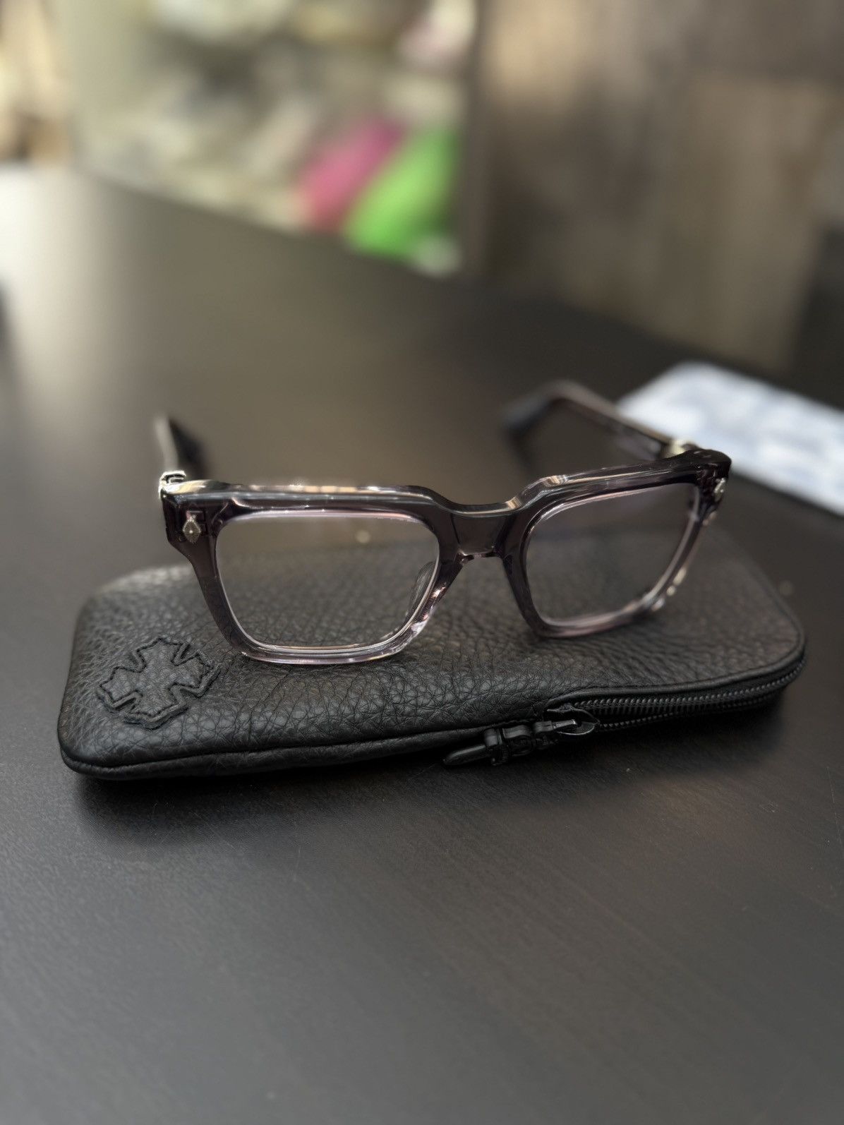 Chrome Hearts Chrome Hearts Flint “Halllamanass” Clear Glasses (NEW) Size ONE SIZE - 1 Thumbnail