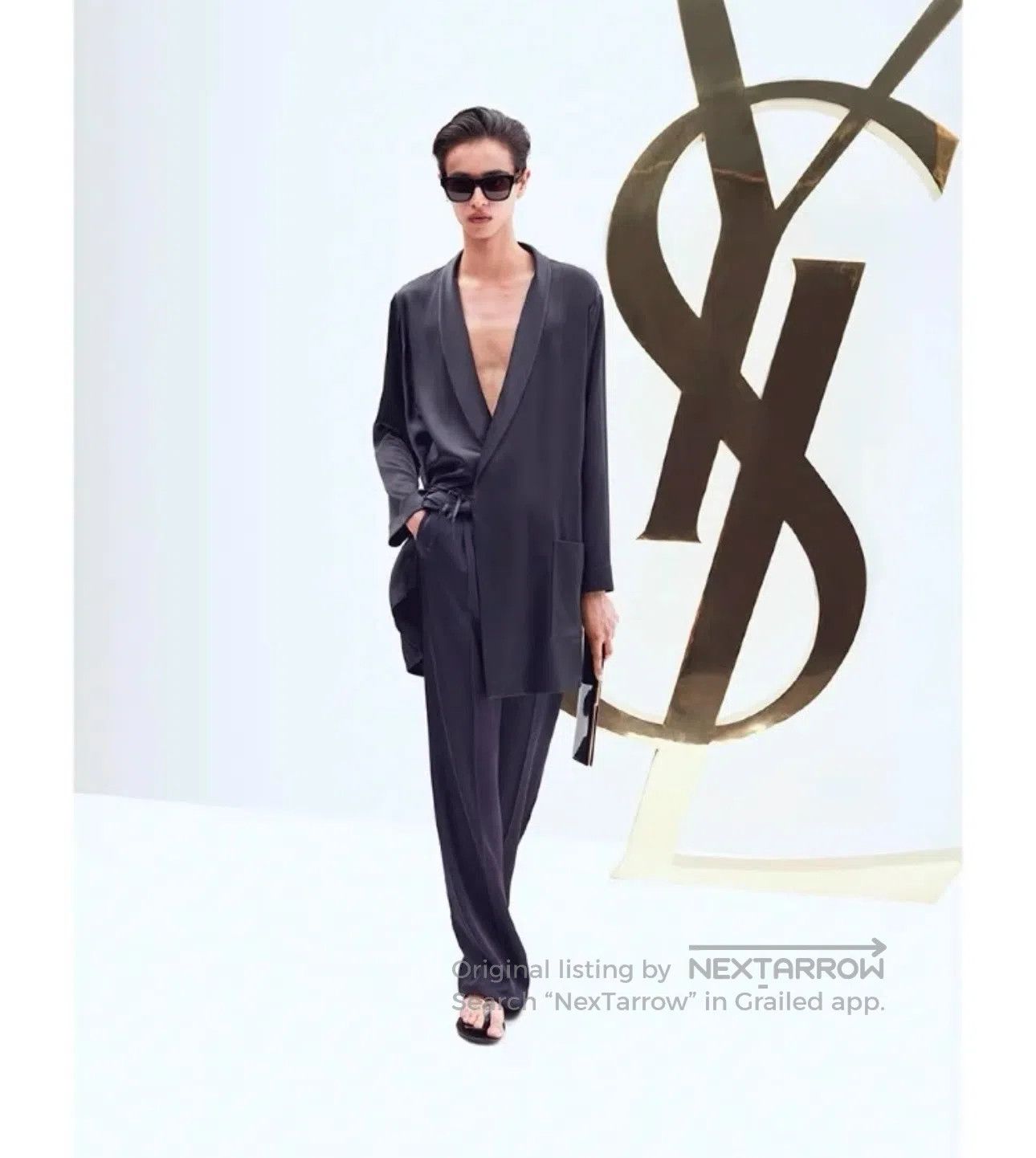 Saint Laurent Paris Saint Laurent Paris Silk Bathrobe| Size US M / EU 48-50 / 2 - 3 Thumbnail