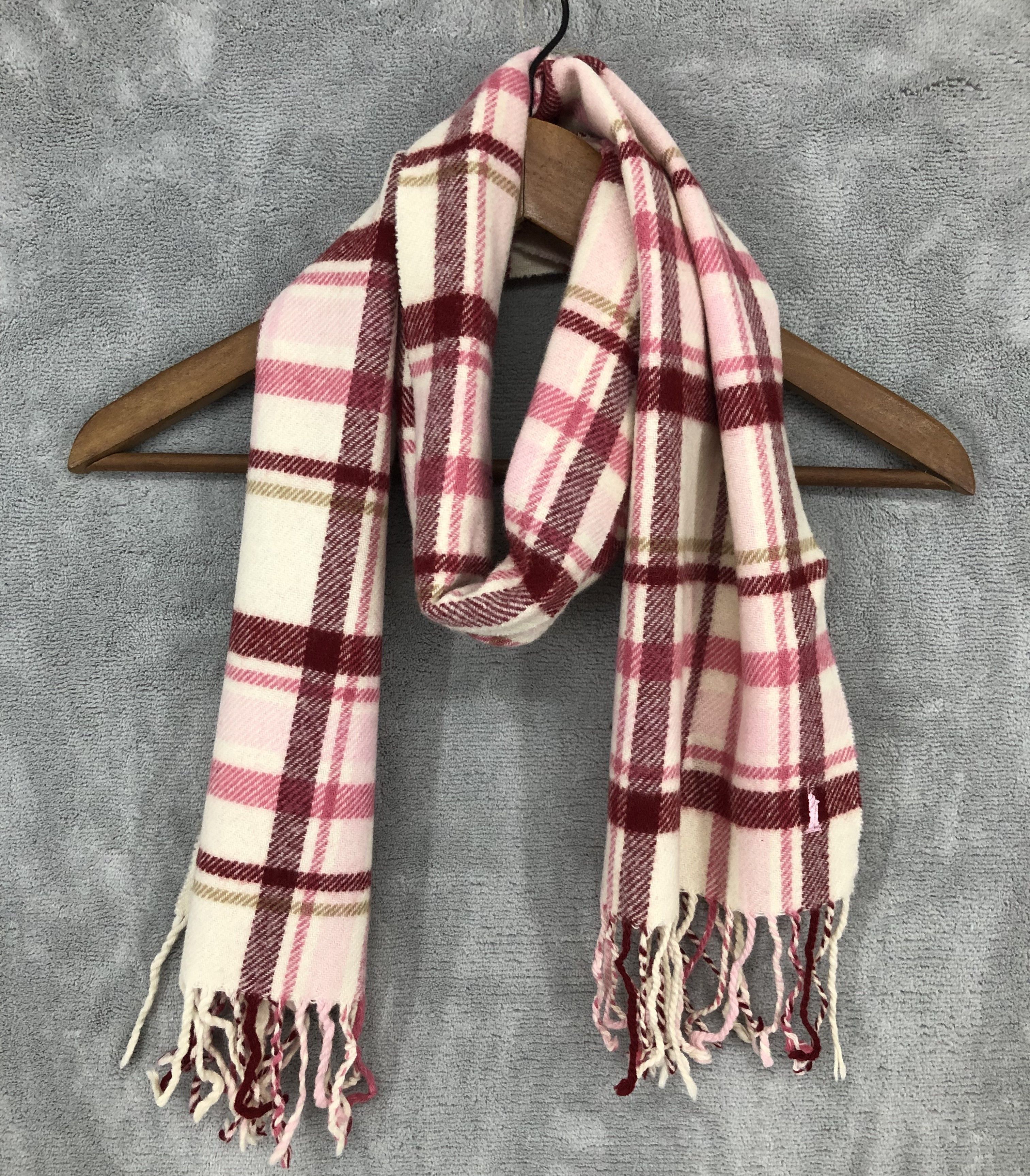 Japanese Brand East Boy Plaid Wool Scarf Muffler Neck Scarf Size ONE SIZE - 2 Thumbnail