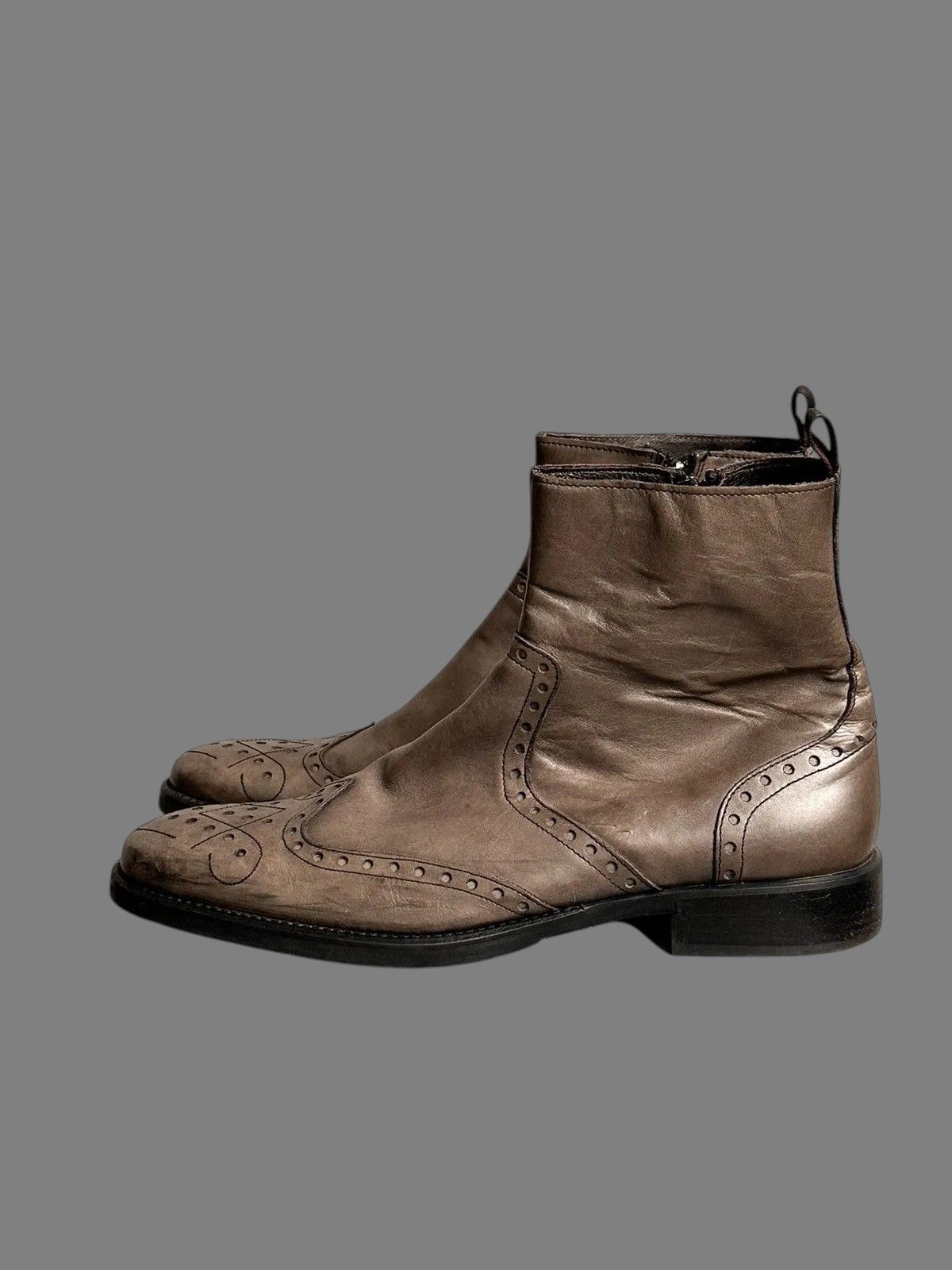 If Six Was Nine Handmade Leather Boots Guidi Rick Owens Rare Last Drop GOA Size US 11 / EU 44 - 8 Thumbnail