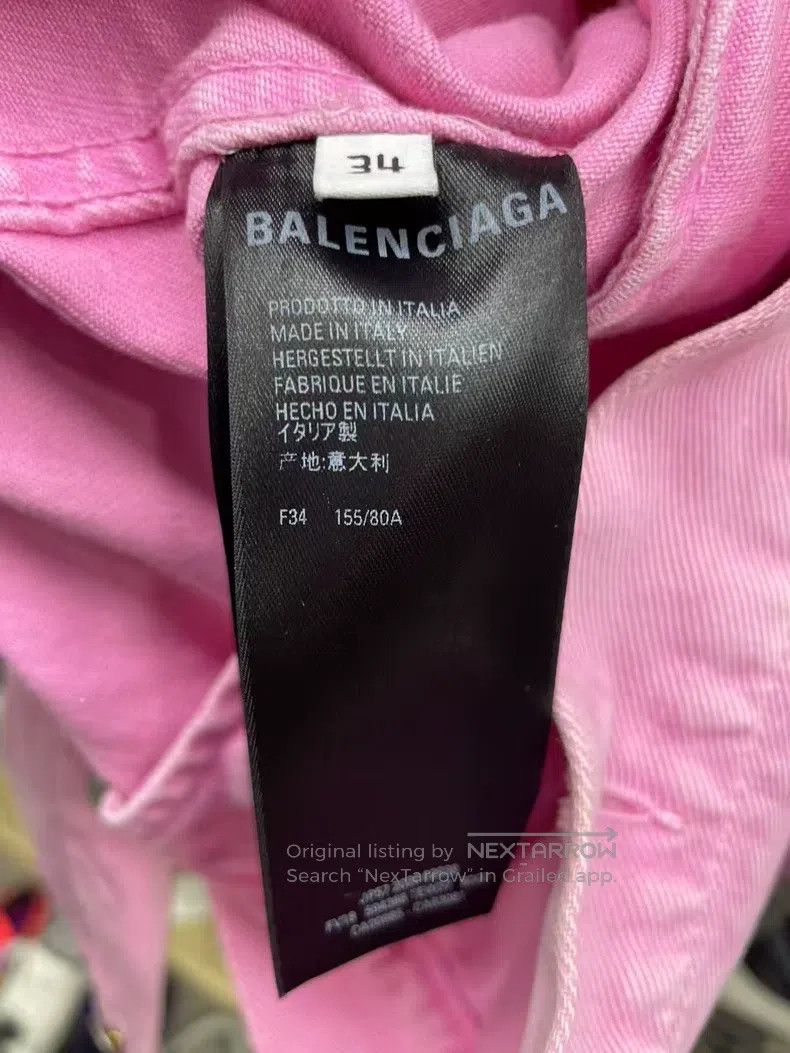 Balenciaga Balenciaga Front Letter Logo Denim Jacket Size XXS / US 00 / IT 34 - 6 Thumbnail