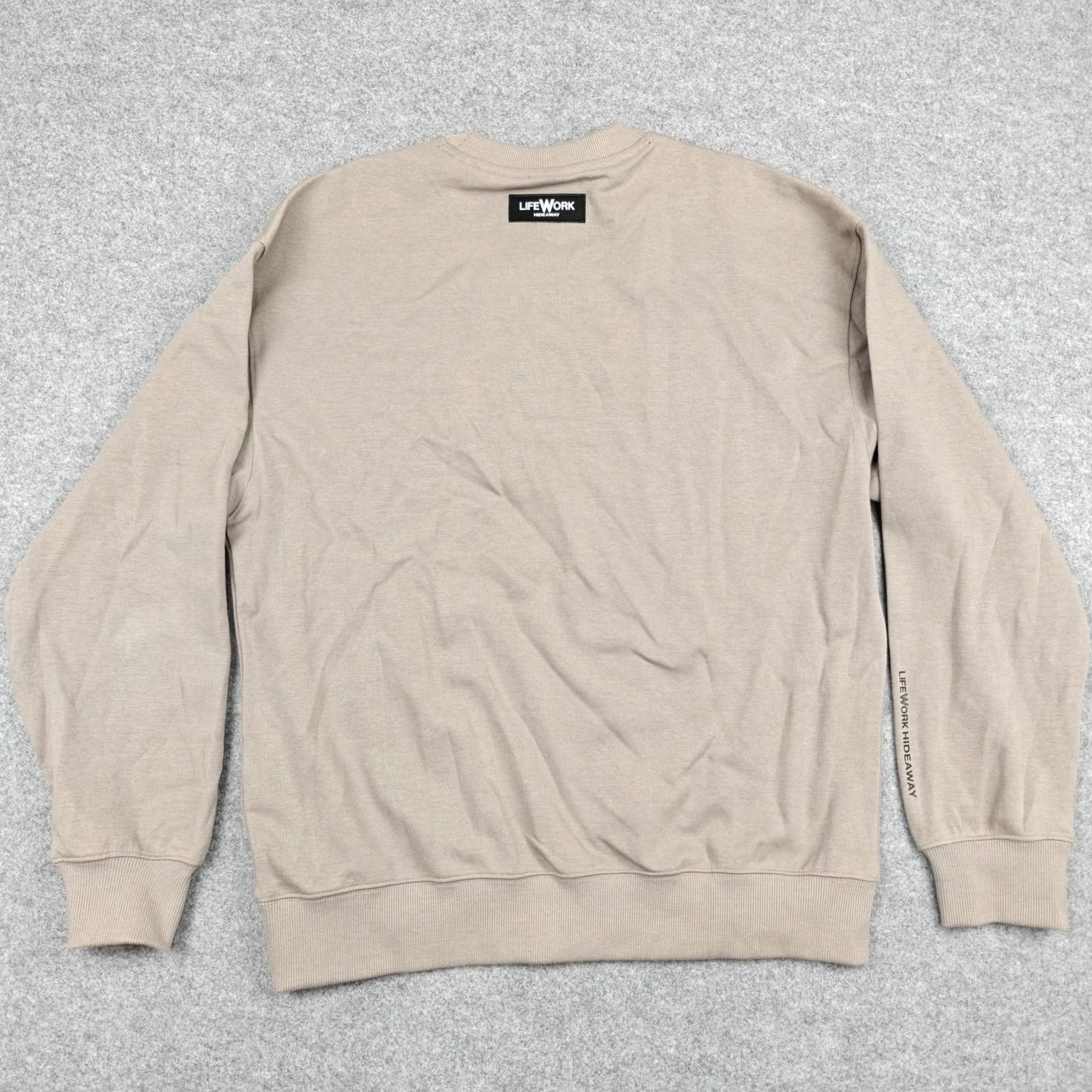 Logo 7 VINTAGE LifeWork Sweatshirt Mens Medium Beige Logo Crewneck Pullover Graphic Size US M / EU 48-50 / 2 - 6 Thumbnail