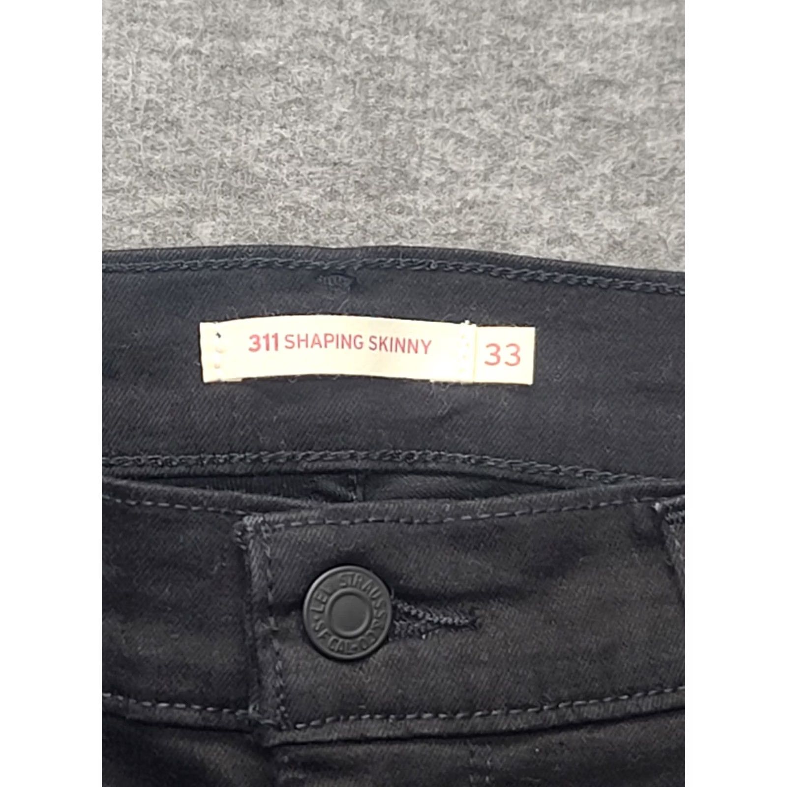 Levi's Levi's 311 Shaping Skinny Jeans Womens 33x30 Slim Mid Rise Black Stretch Denim Size 24" / US 00 / IT 34 - 3 Thumbnail