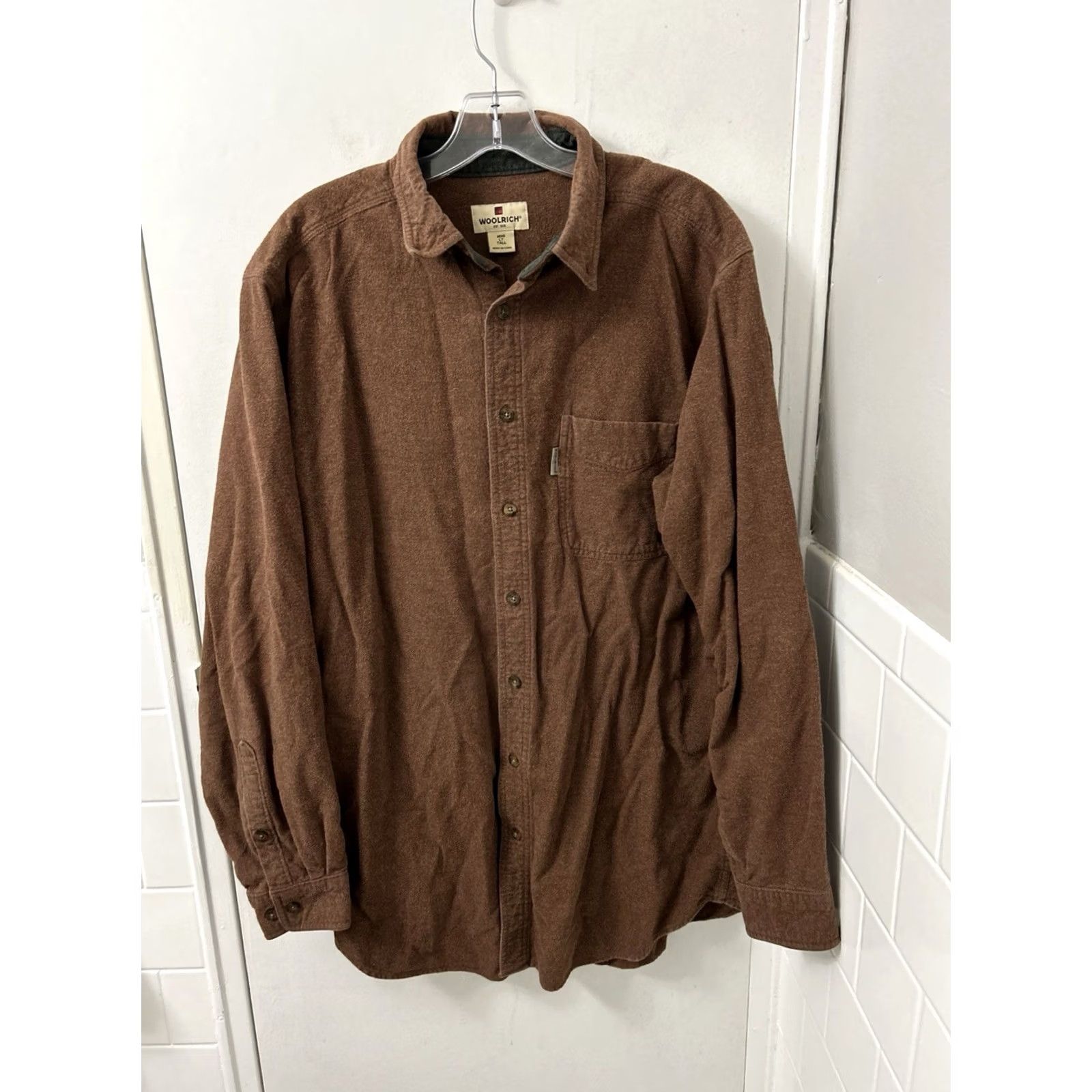 Vintage VINTAGE Woolrich Chamois Shirt Mens L Tall Rust Heather Button Down Long Sleeve Size US L / EU 52-54 / 3 - 2 Thumbnail