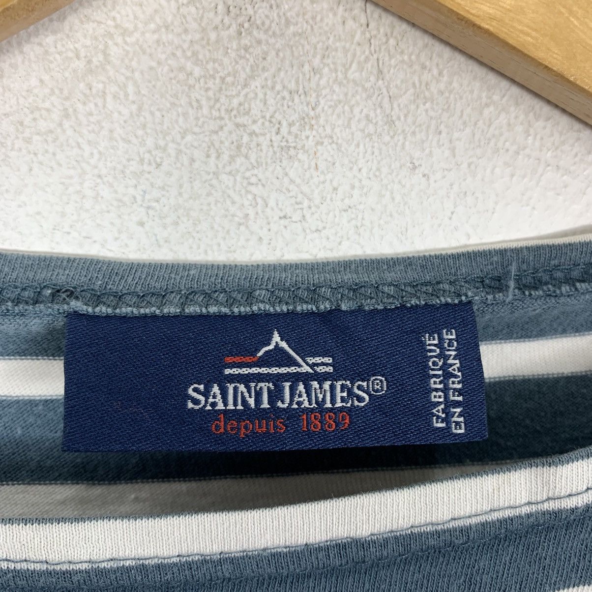 Saint James Vintage SAINT JAMES Depuis 1889 Stripes French Brand Tshirt Size US S / EU 44-46 / 1 - 5 Thumbnail