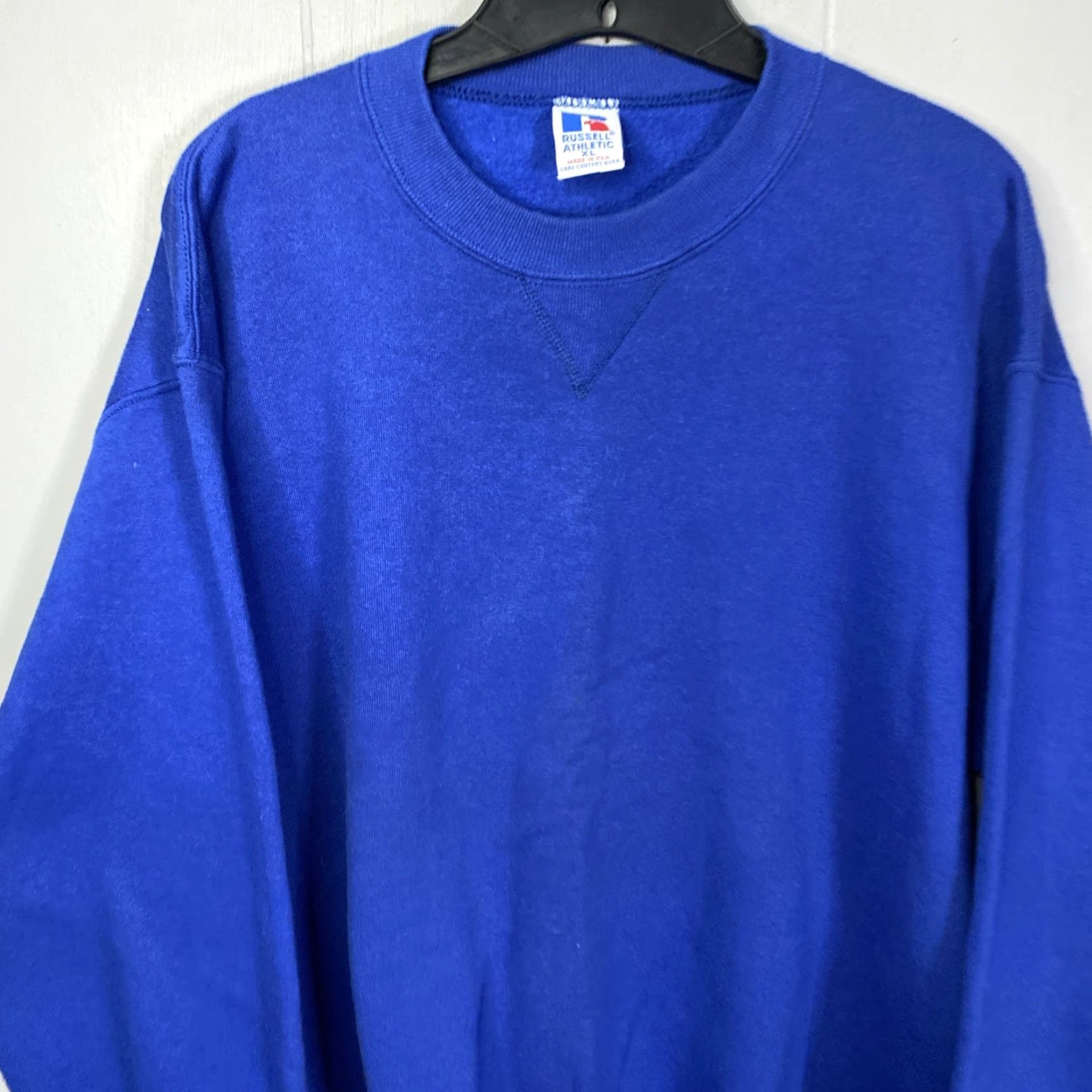 Russell Athletic VINTAGE Russell Athletic Sweatshirt Mens XL Crewneck Pullover Made in USA 90s 25x28 Blue Size US XL / EU 56 / 4 - 4 Thumbnail